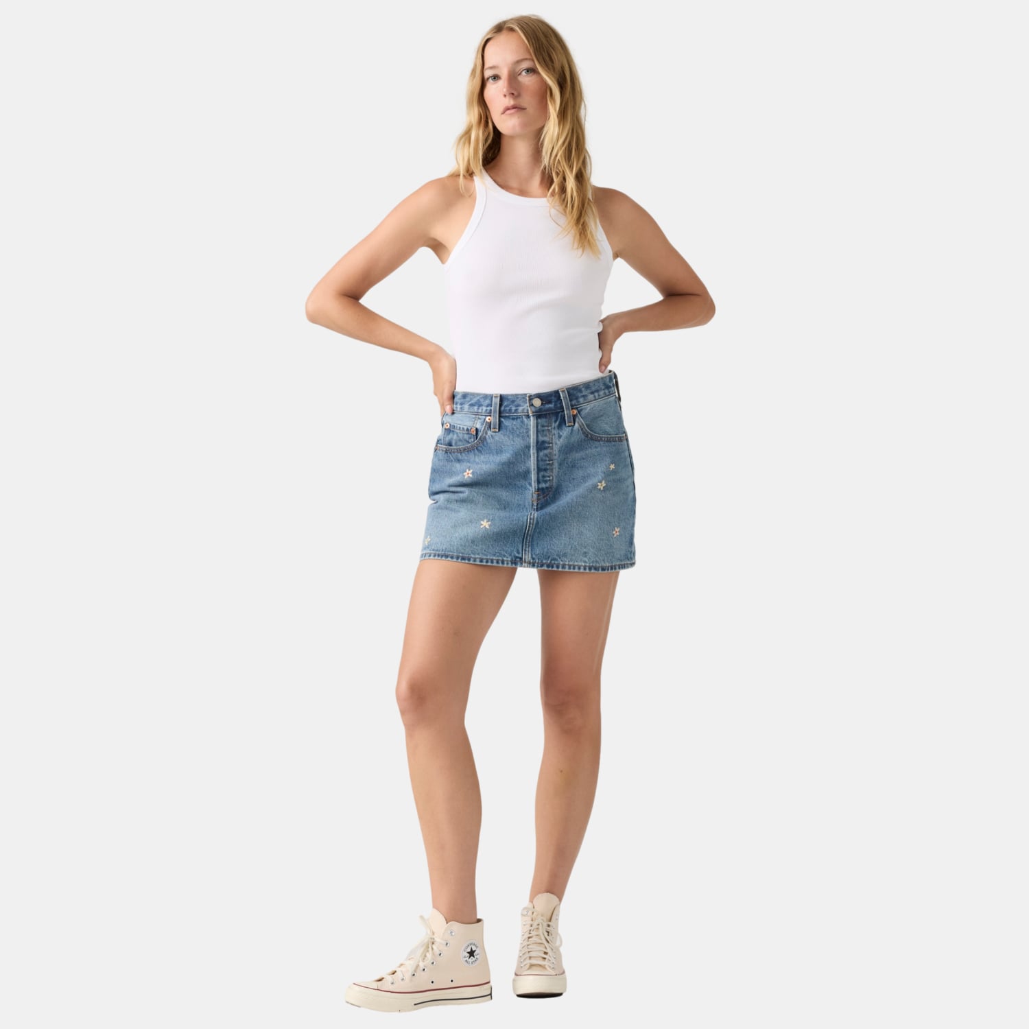 FALDA MUJER ICON SKIRT AZUL LEVIS A4694-0070 - 2