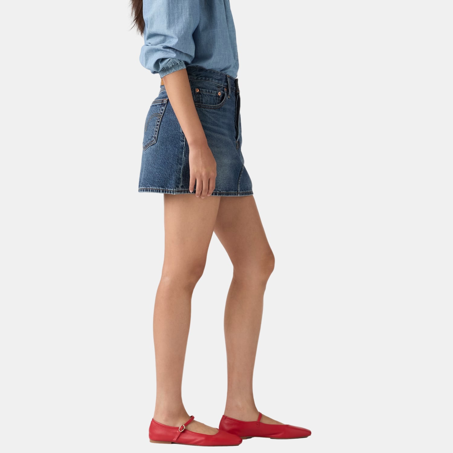 FALDA MUJER ICON SKIRT AZUL LEVIS A4694-0084 - 3