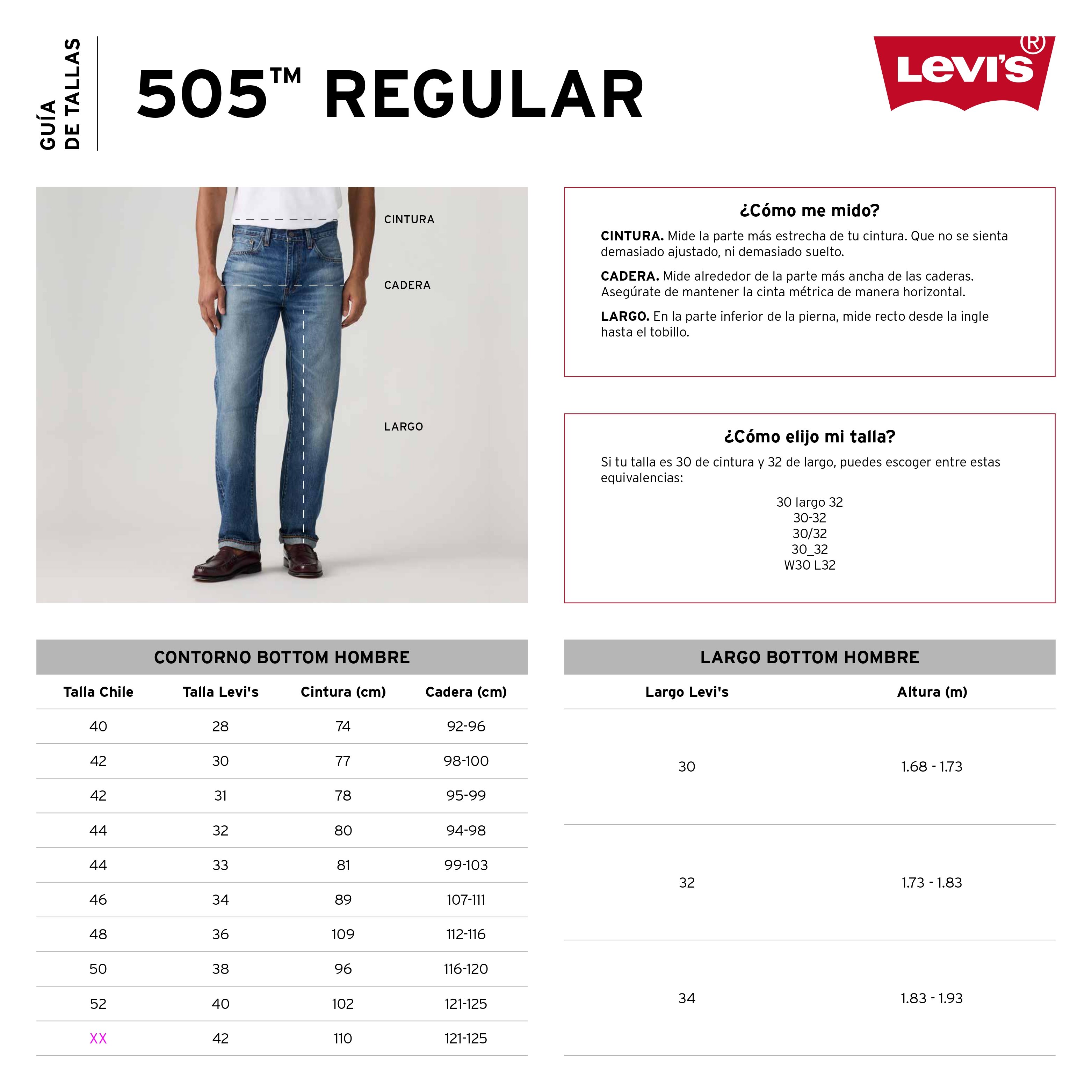 JEANS HOMBRE 505 REGULAR AZUL LEVIS 00505-2914 - 5