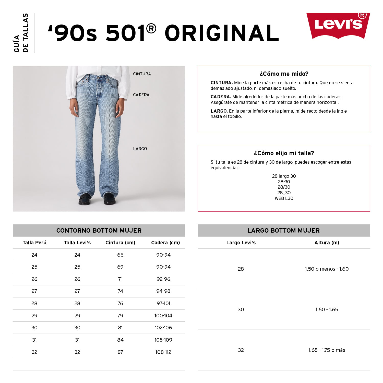 JEANS MUJER 501 '90S NEGRO LEVIS A1959-0108 - 5