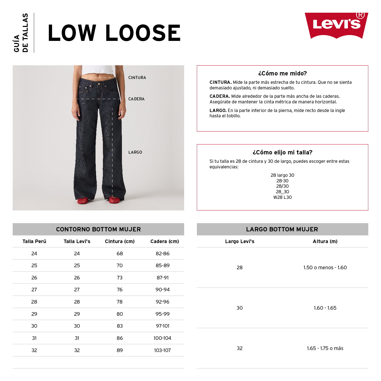 JEANS MUJER SUPERLOW LOOSE AZUL LEVIS A7498-0030 - 5