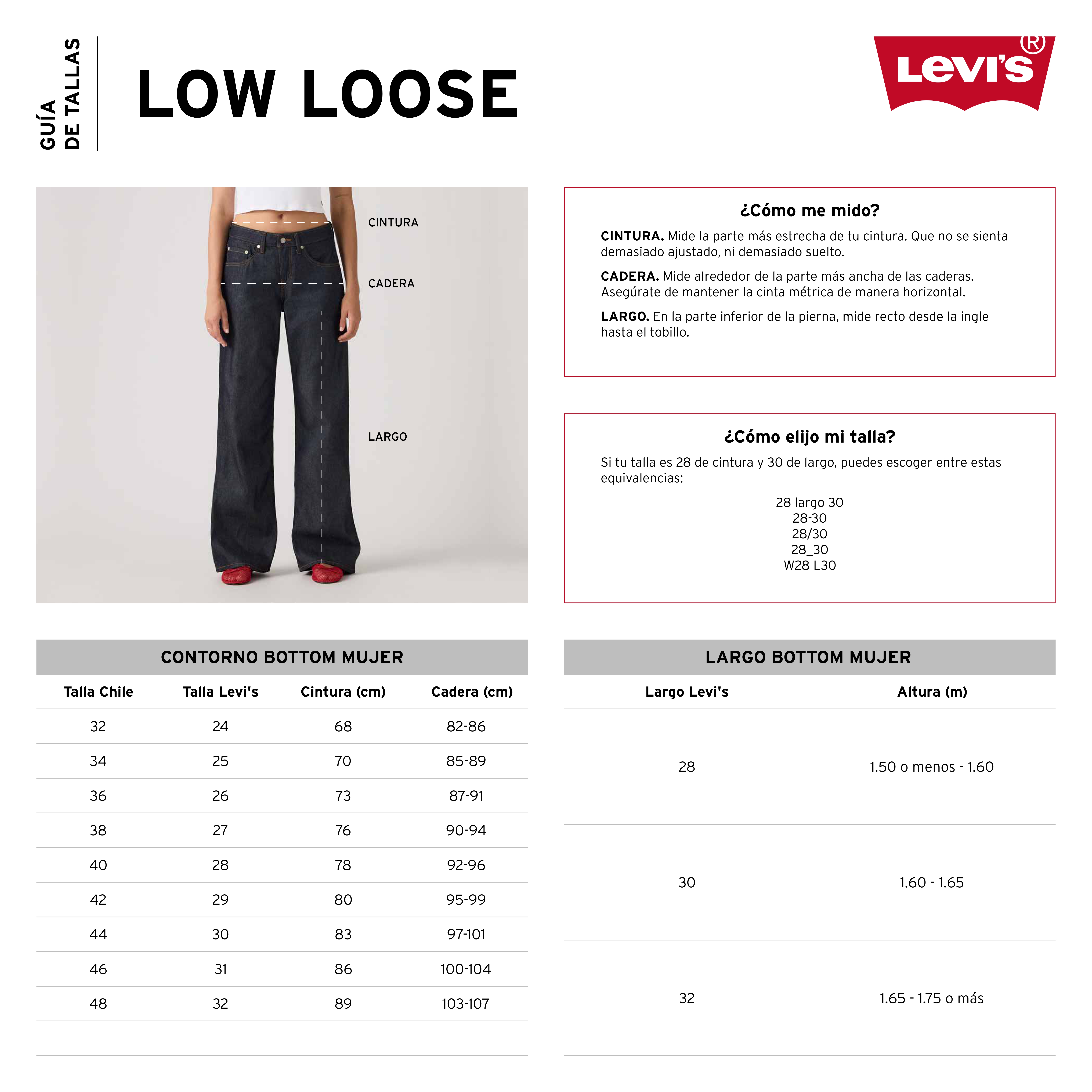 JEANS MUJER SUPERLOW LOOSE AZUL LEVIS A7498-0030 - 5