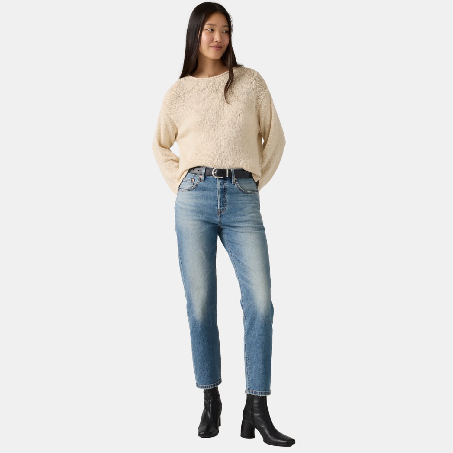 JEANS MUJER 501 CROP LIGHTWEIGHT AZUL LEVIS A8746-0005 - 2