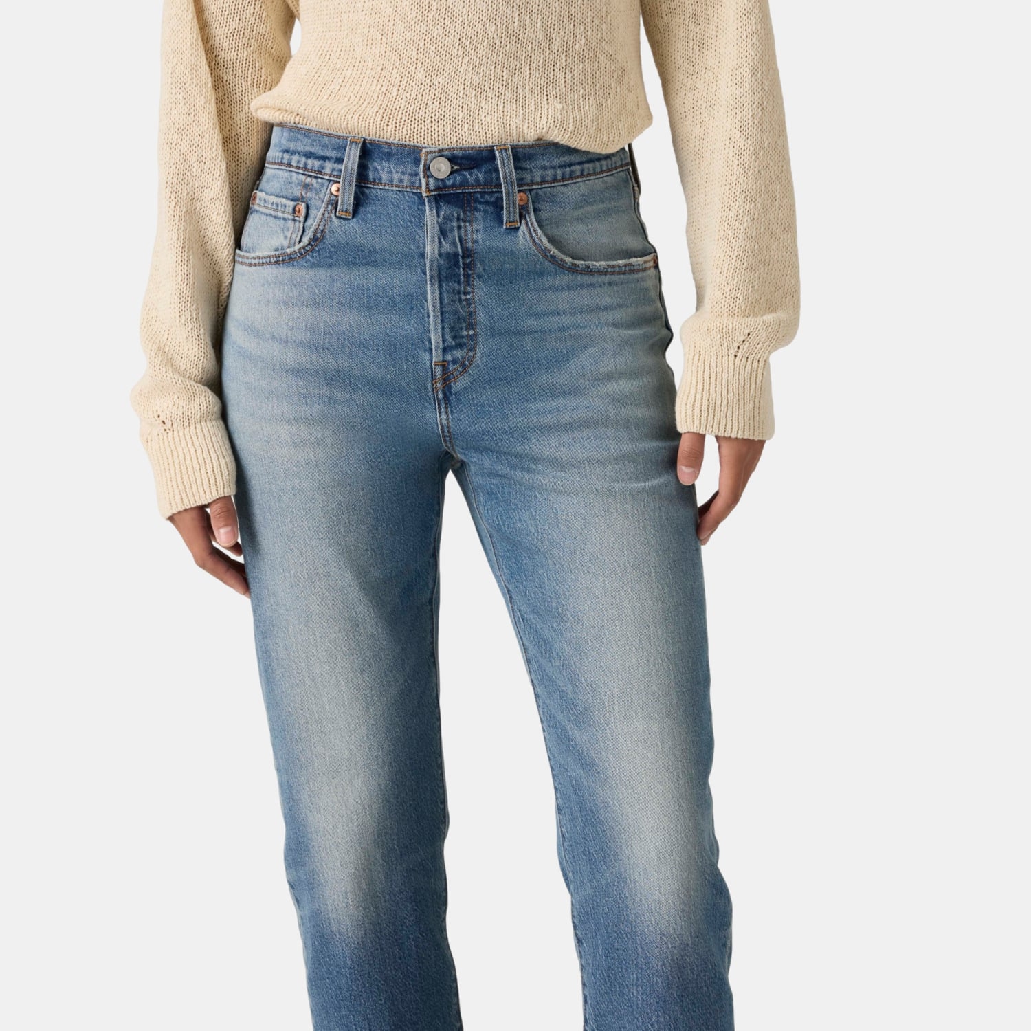 JEANS MUJER 501 CROP LIGHTWEIGHT AZUL LEVIS A8746-0005 - 5