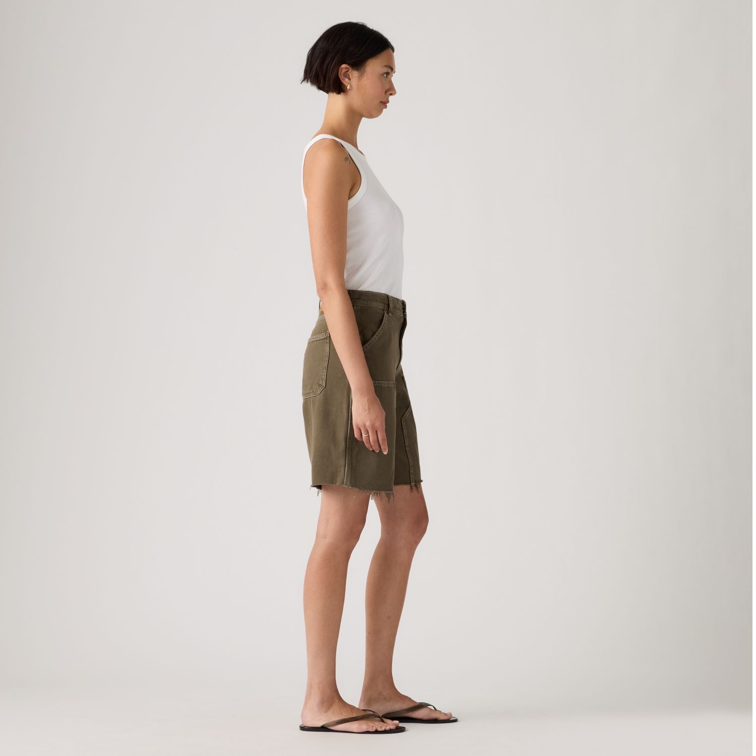 SHORTS MUJER BAGGY DAD UTILITY CAFÉ LEVIS 005LU-0003 - 2