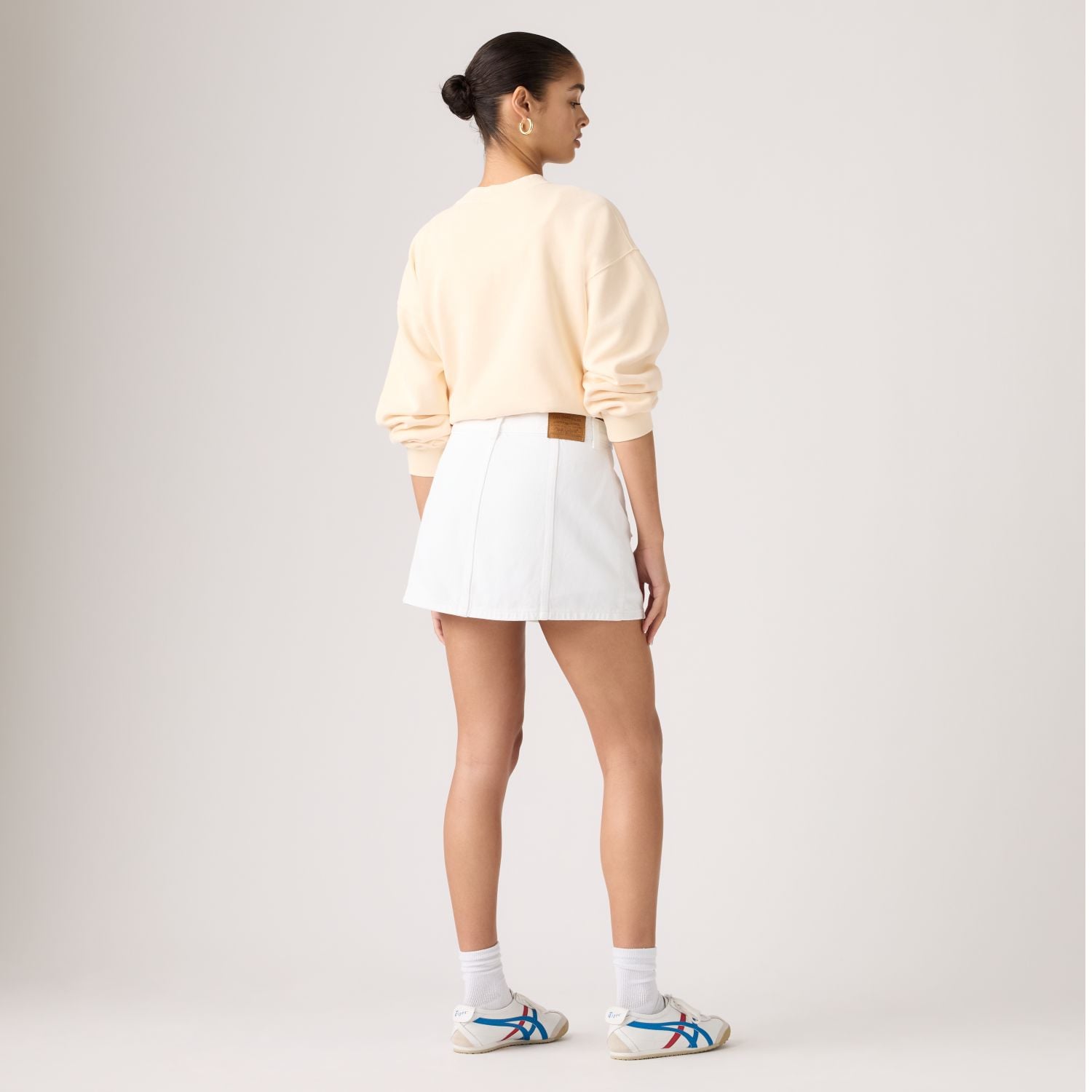 FALDA MUJER BUTTON FRONT SKORT BLANCO LEVIS 005NA-0001 - 3