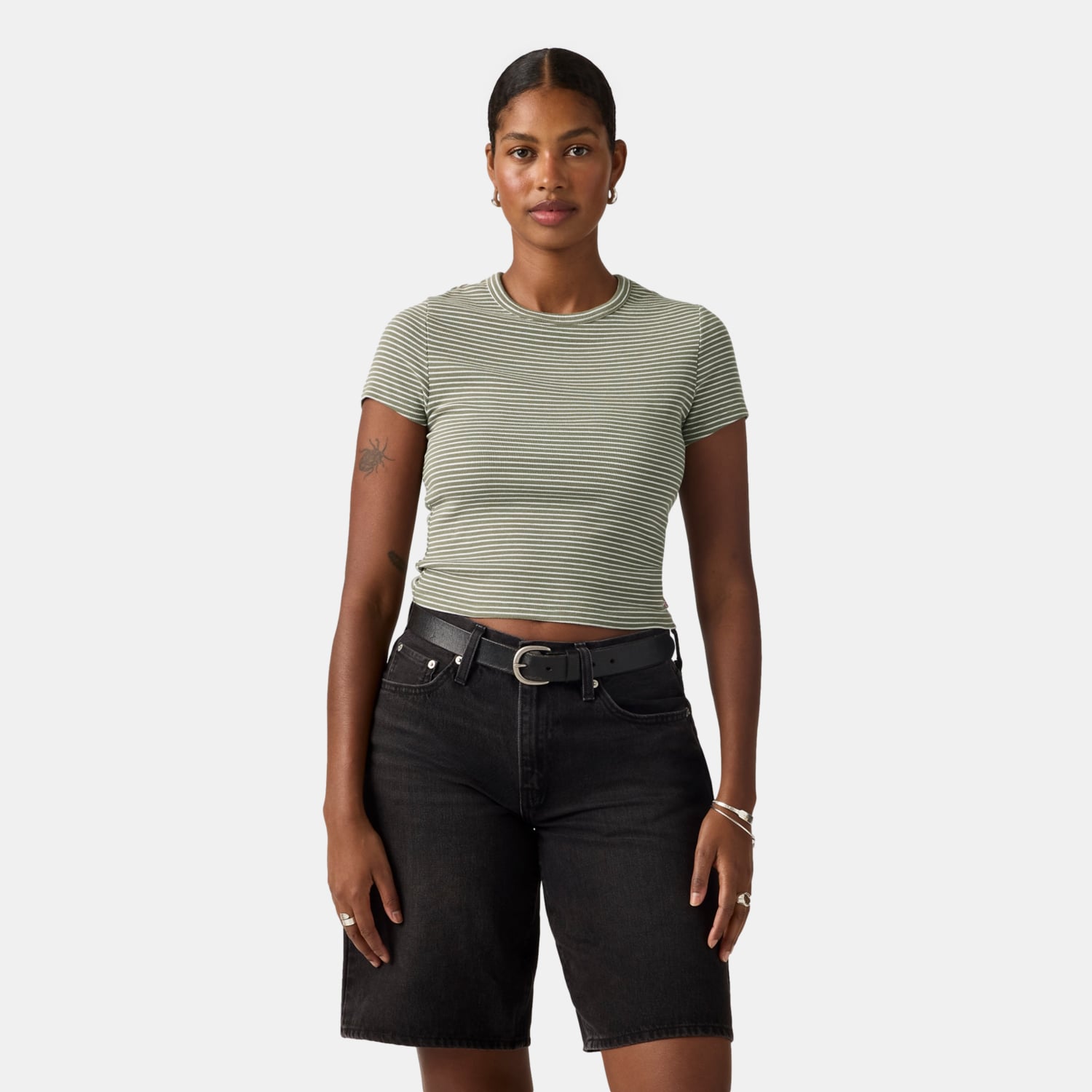 POLO MUJER HAYES CROPPED TEE VERDE LEVIS 005JL-0008 - 1