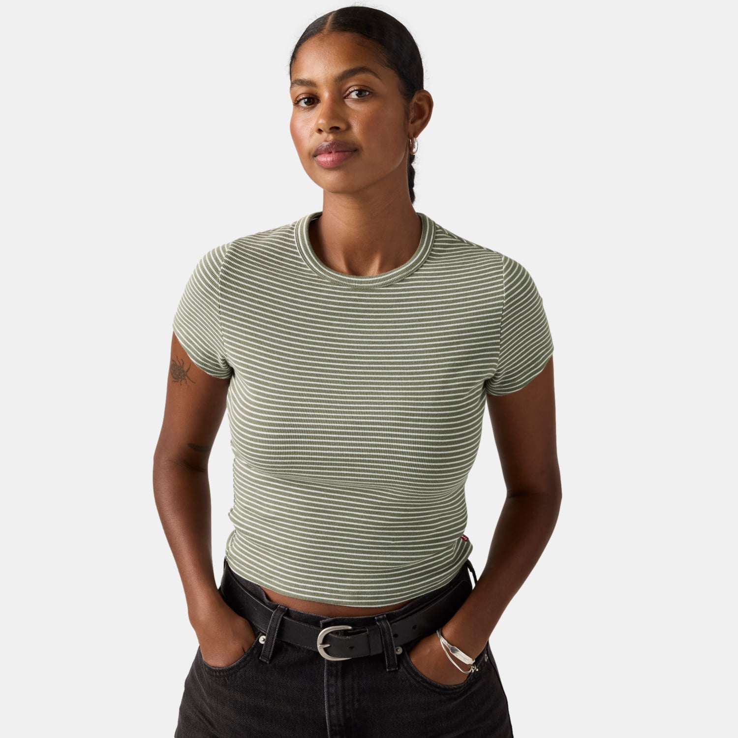 POLO MUJER HAYES CROPPED TEE VERDE LEVIS 005JL-0008 - 3