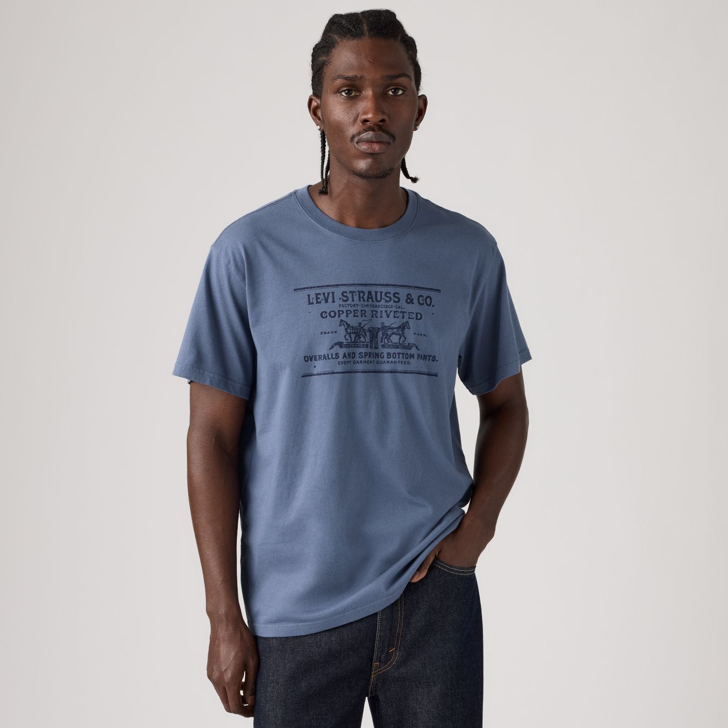 POLO HOMBRE RELAXED FIT TEE AZUL LEVIS 16143-2680 - 3