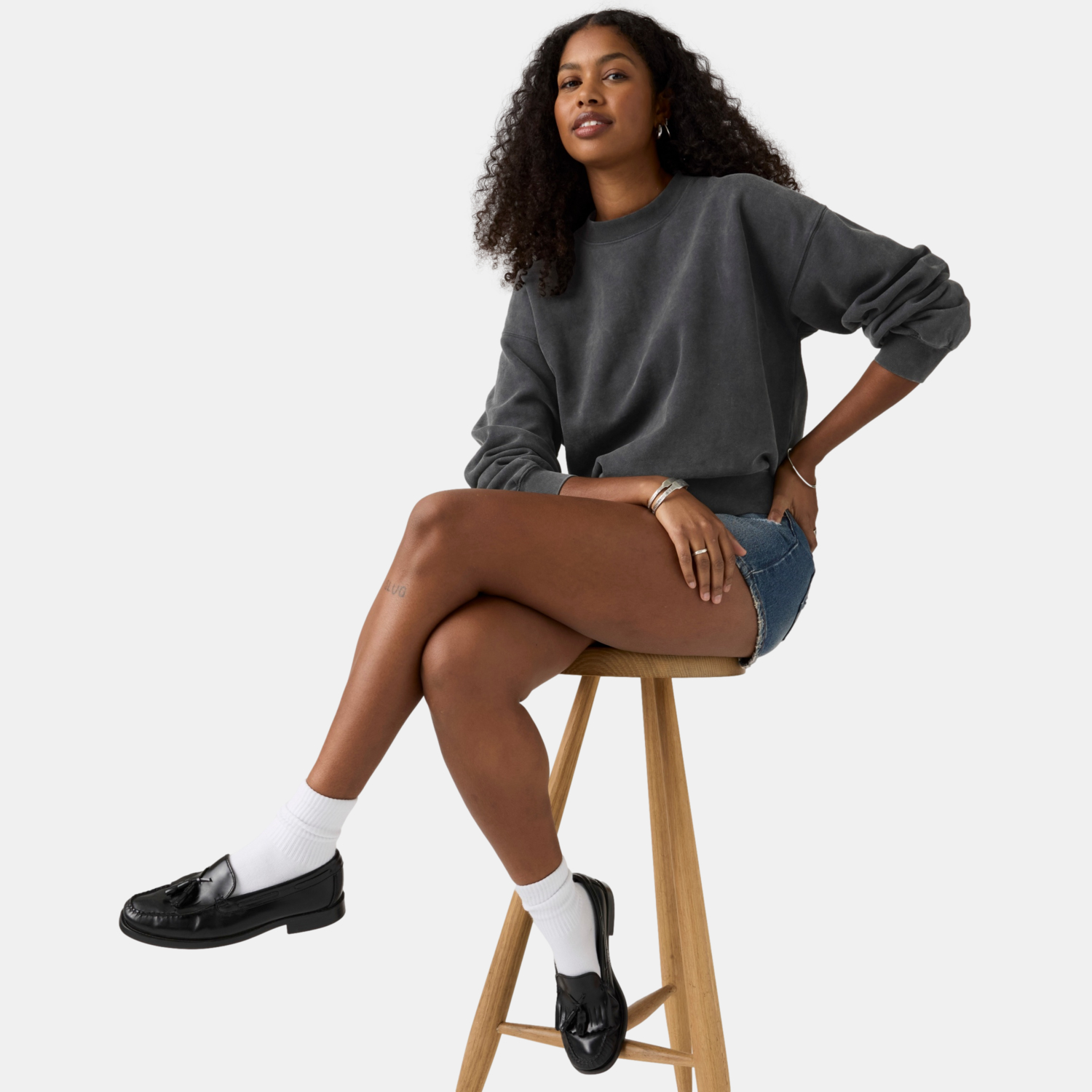 POLERÓN MUJER VINTAGE BOXY SWEATSHIRT NEGRO LEVIS 005I9-0009 - 4