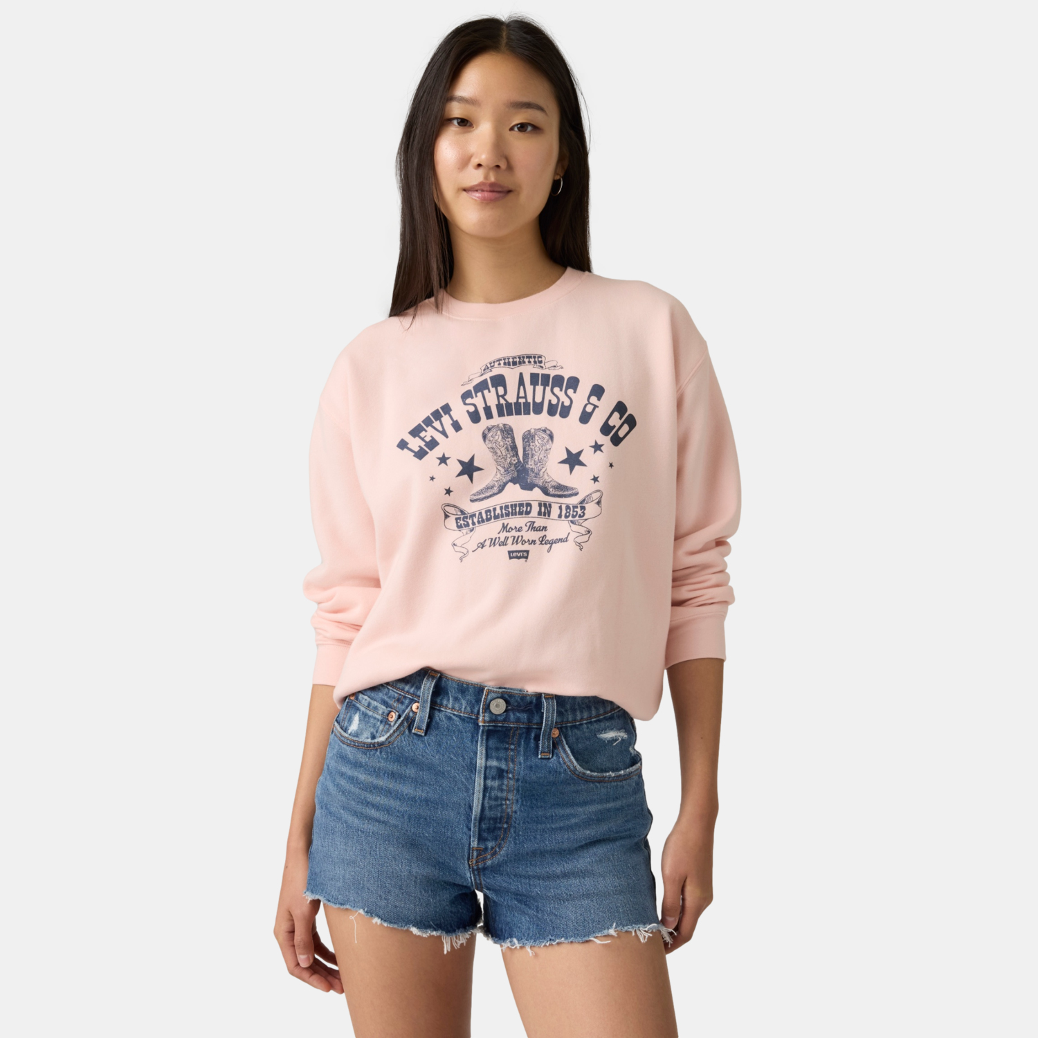 POLERÓN MUJER EVERYDAY CREW ROSADO LEVIS A8800-0092 - 3
