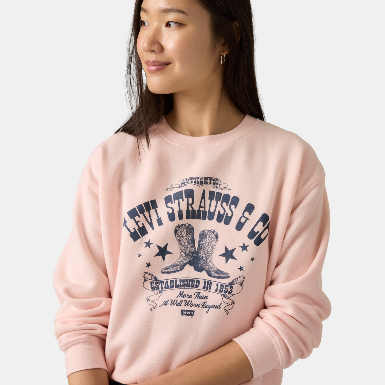 POLERÓN MUJER EVERYDAY CREW ROSADO LEVIS A8800-0092 - 4