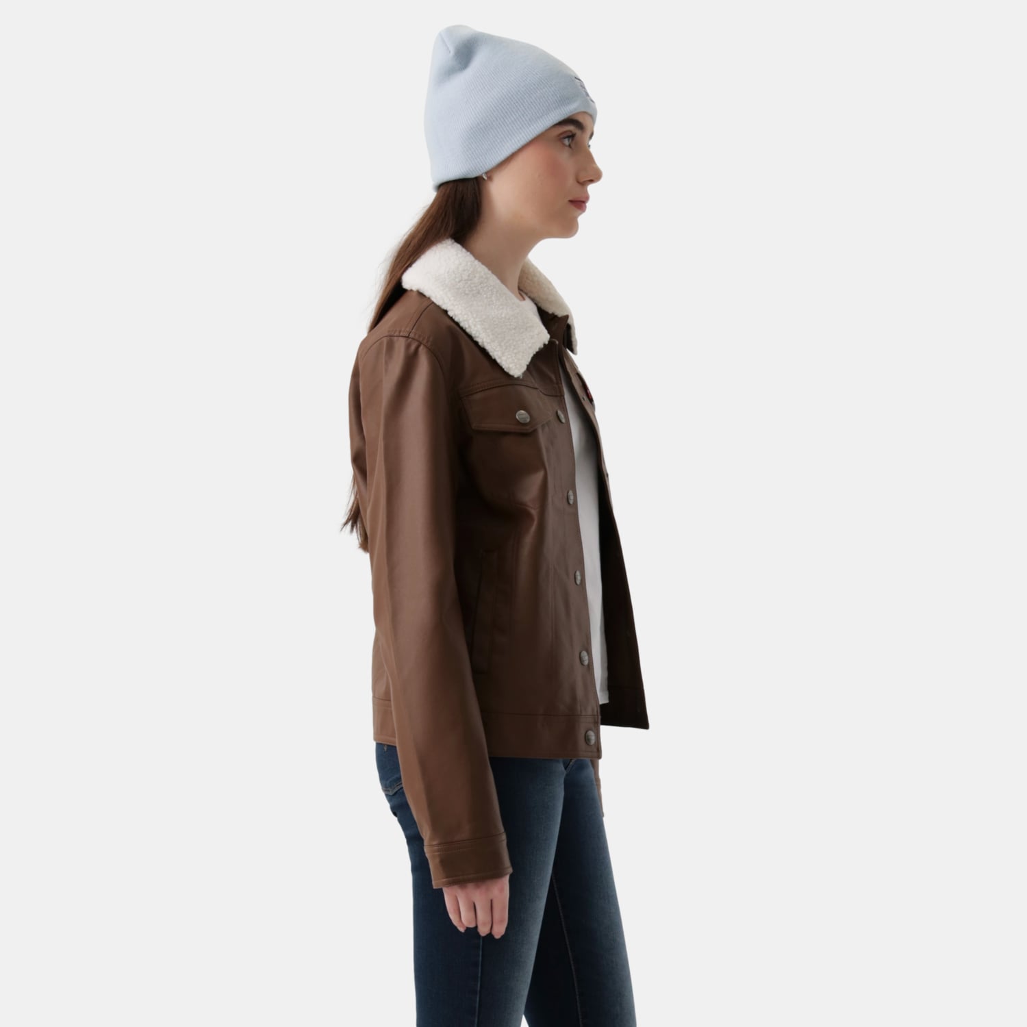 CASACA MUJER TRUCKER SHERPA CAFÉ LEVIS 59544-0703 - 2