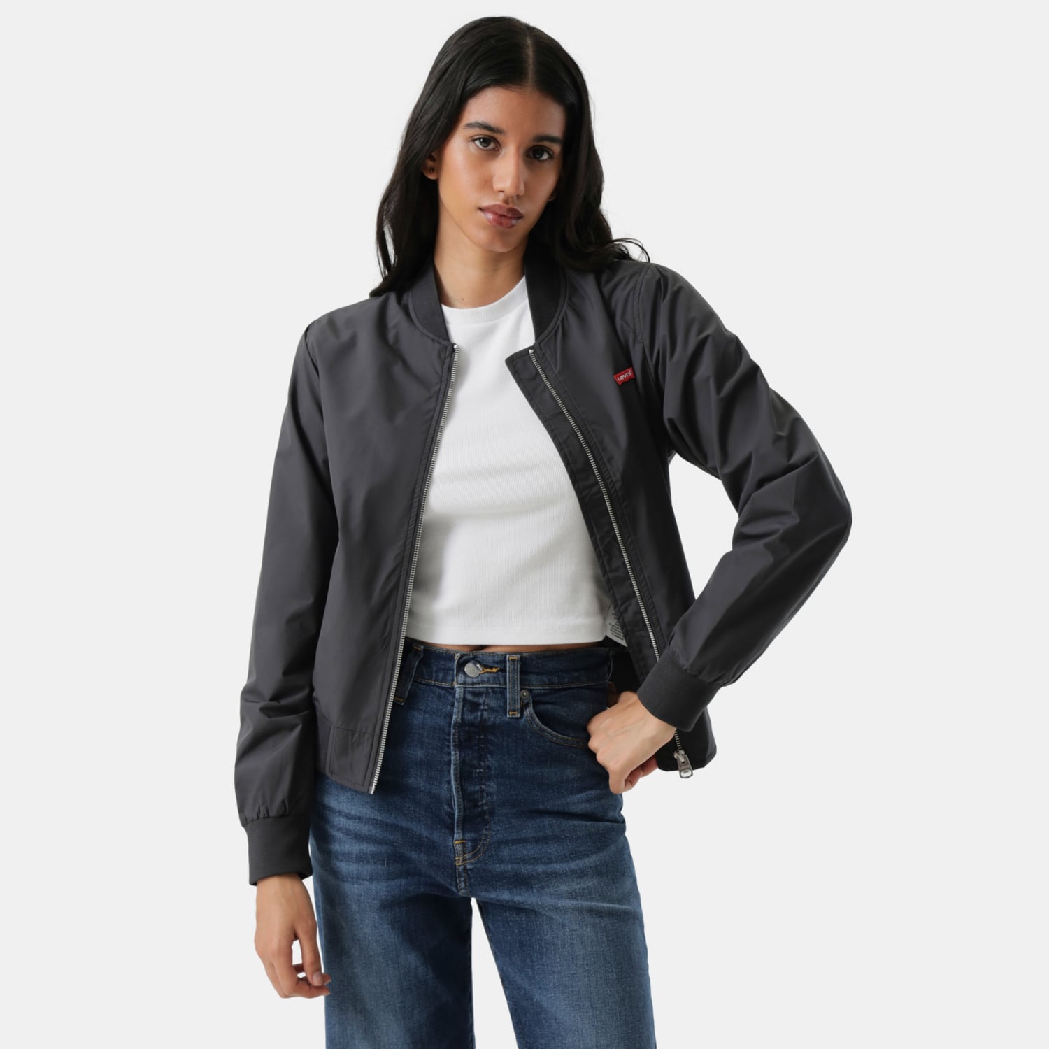 CASACA MUJER BOMBER NEGRO LEVIS 59544-0678 - 4