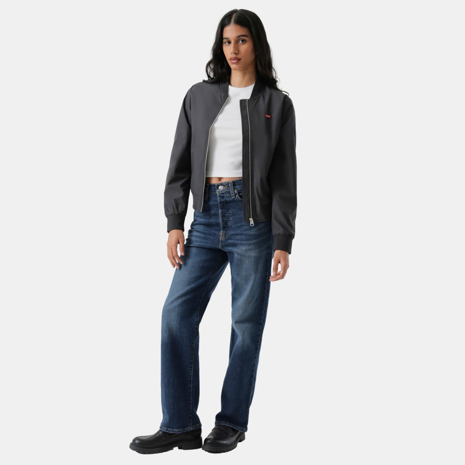 CASACA MUJER BOMBER NEGRO LEVIS 59544-0678 - 5