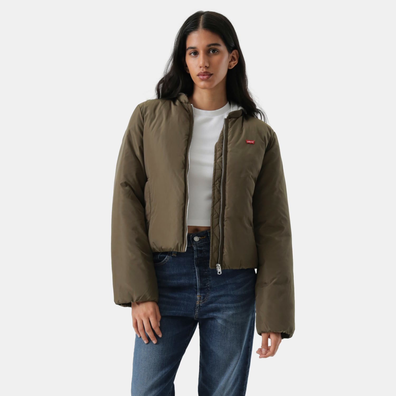 CASACA MUJER PUFFER JACKET VERDE LEVIS 59544-0700 - 1