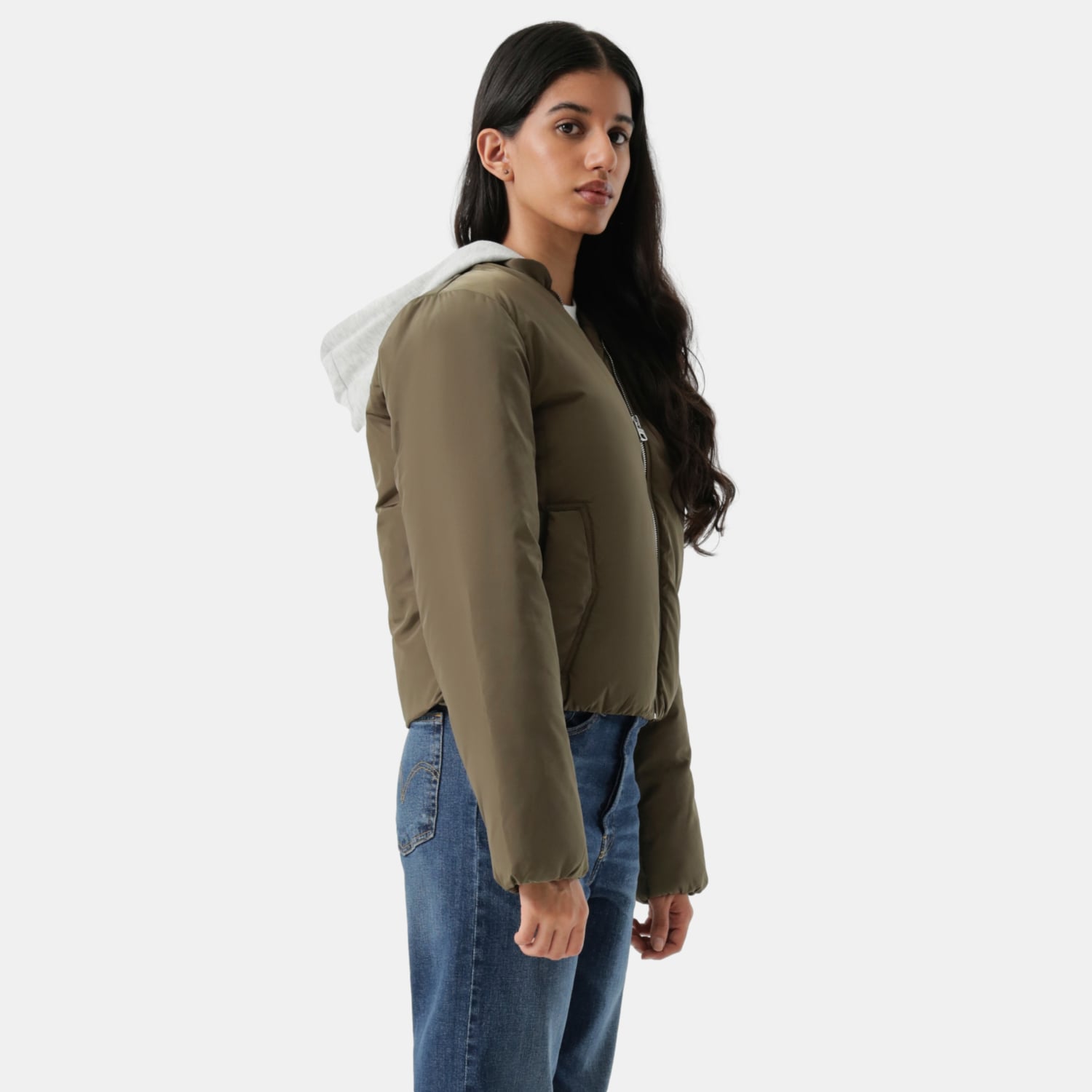 CASACA MUJER PUFFER JACKET VERDE LEVIS 59544-0700 - 2