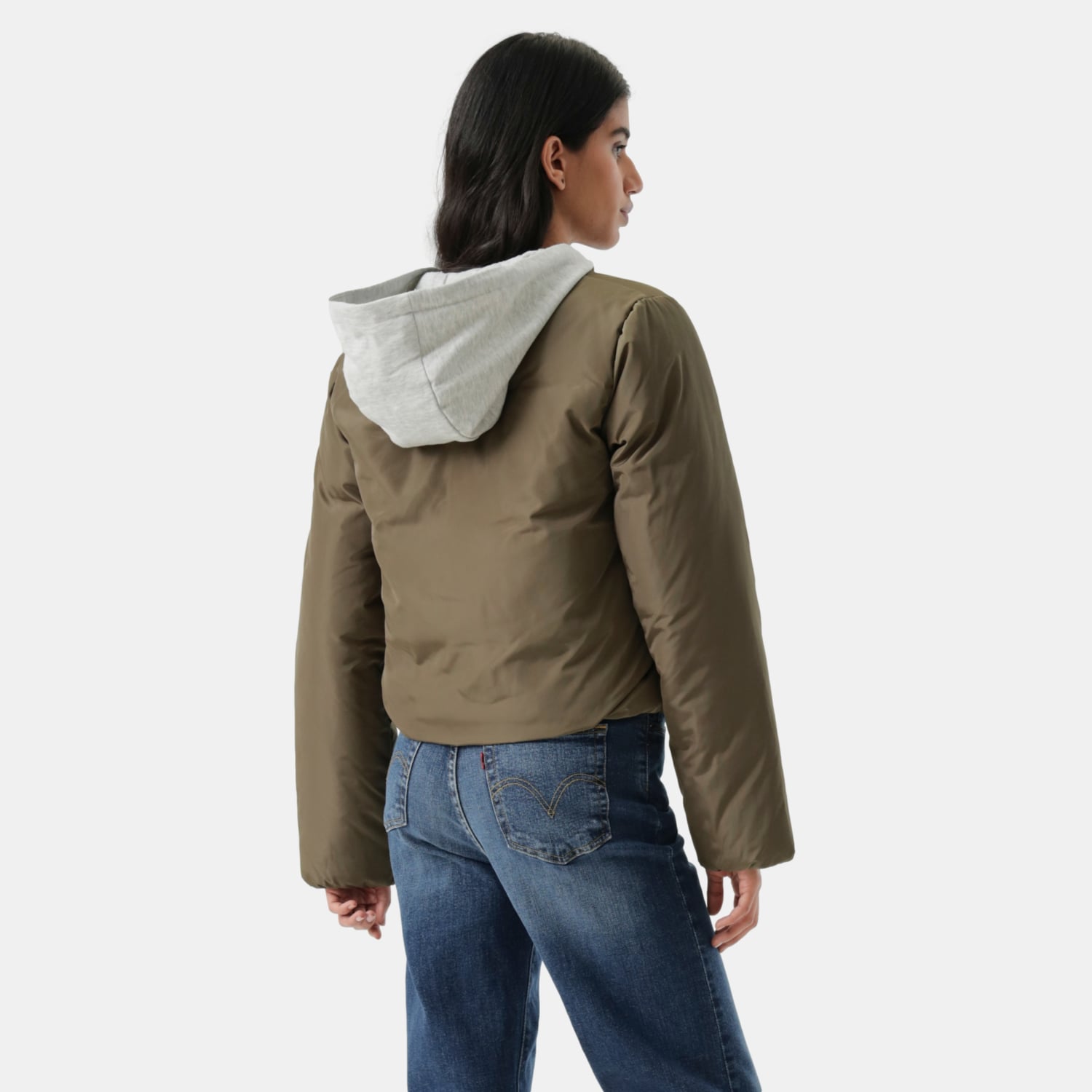 CASACA MUJER PUFFER JACKET VERDE LEVIS 59544-0700 - 3