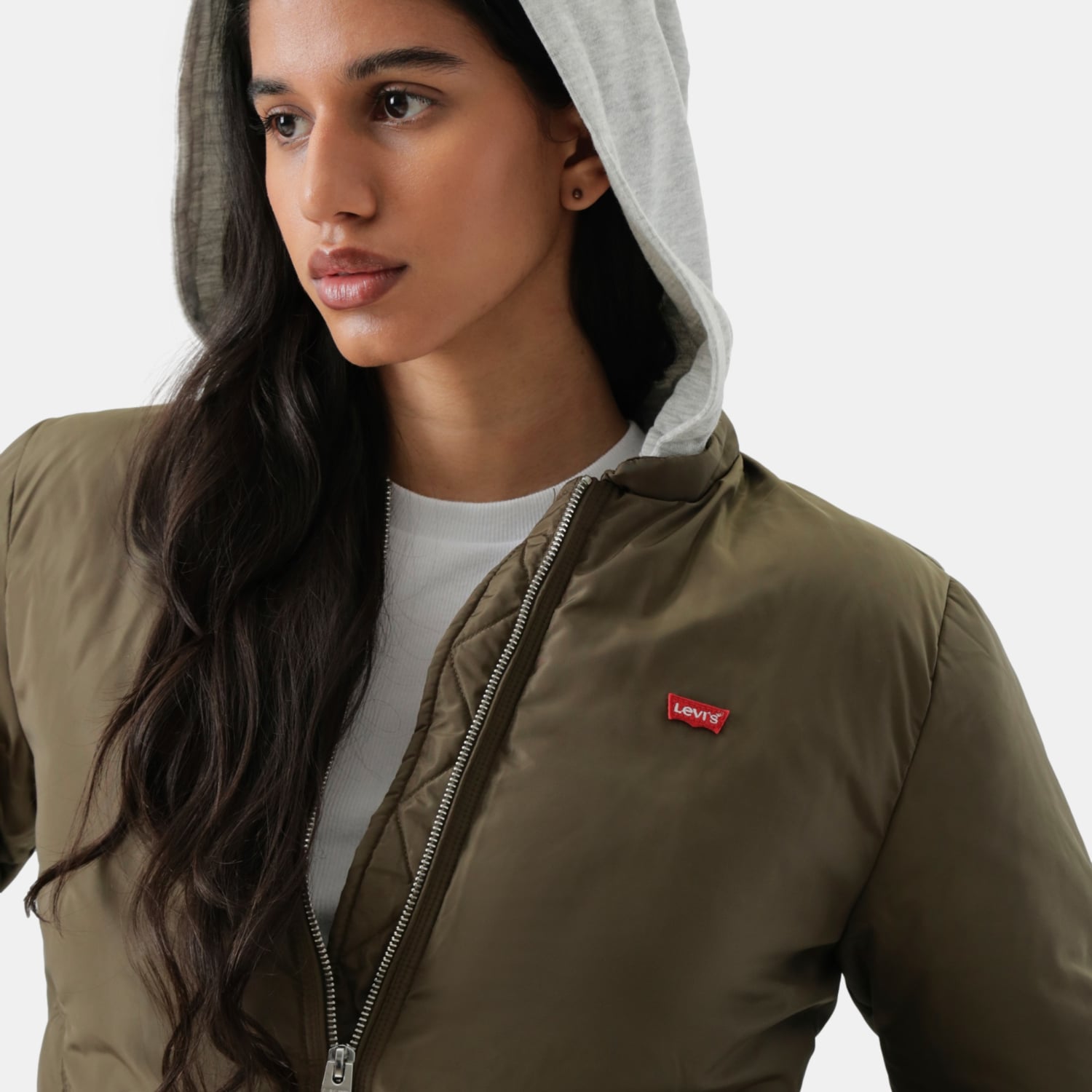 CASACA MUJER PUFFER JACKET VERDE LEVIS 59544-0700 - 4