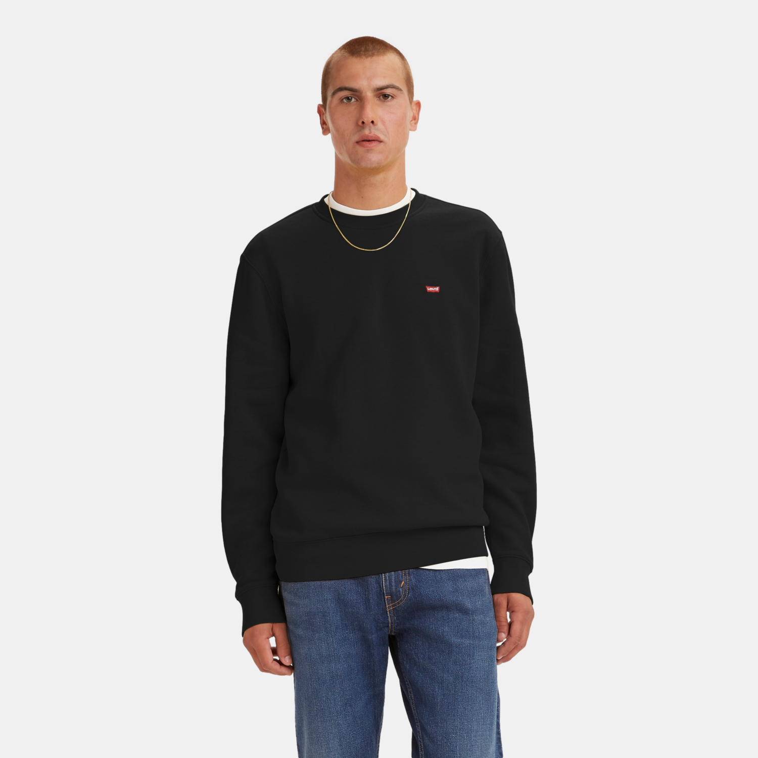 POLERÓN HOMBRE CORE CREW SWEATSHIRT NEGRO LEVIS 34257-0008 - 1