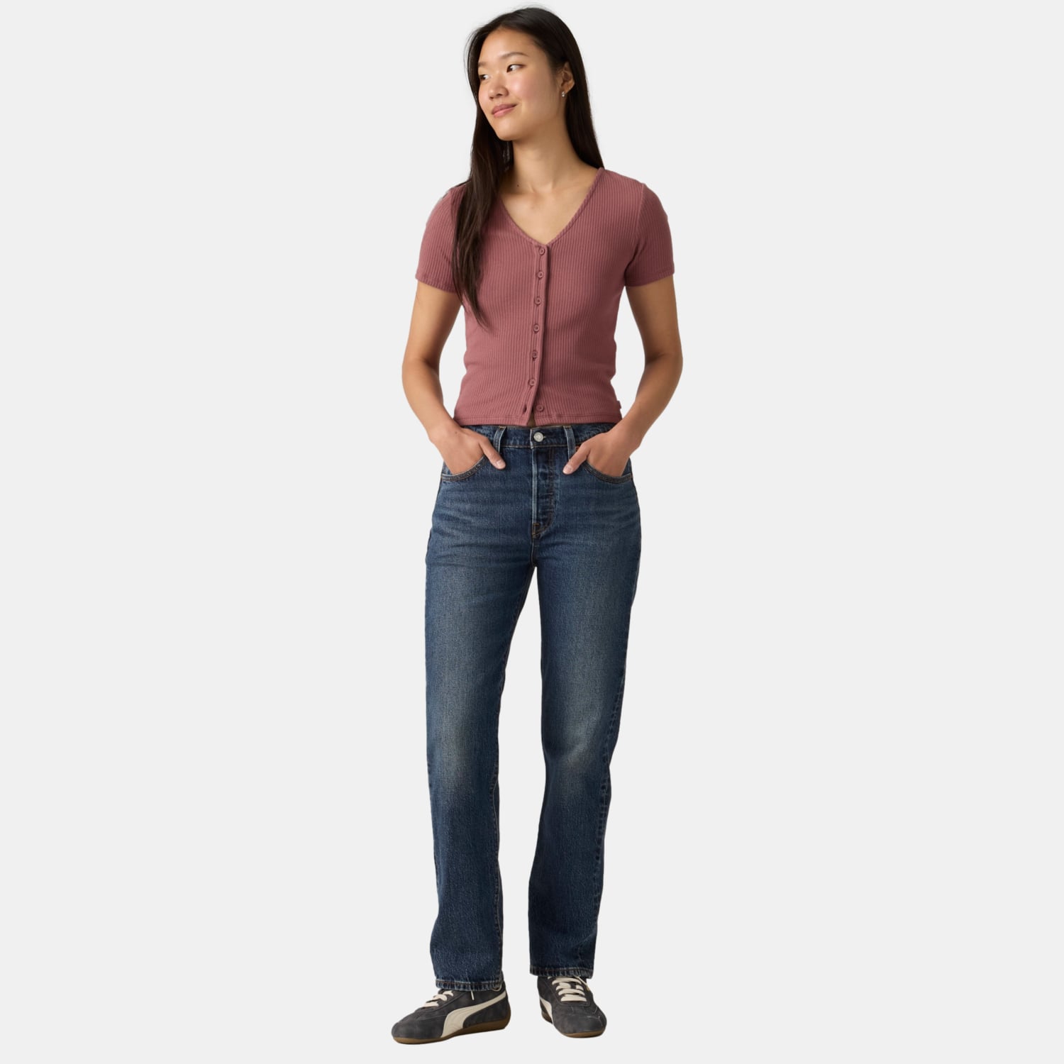 JEANS MUJER 501 FOR WOMEN AZUL LEVIS 12501-0655 - 5