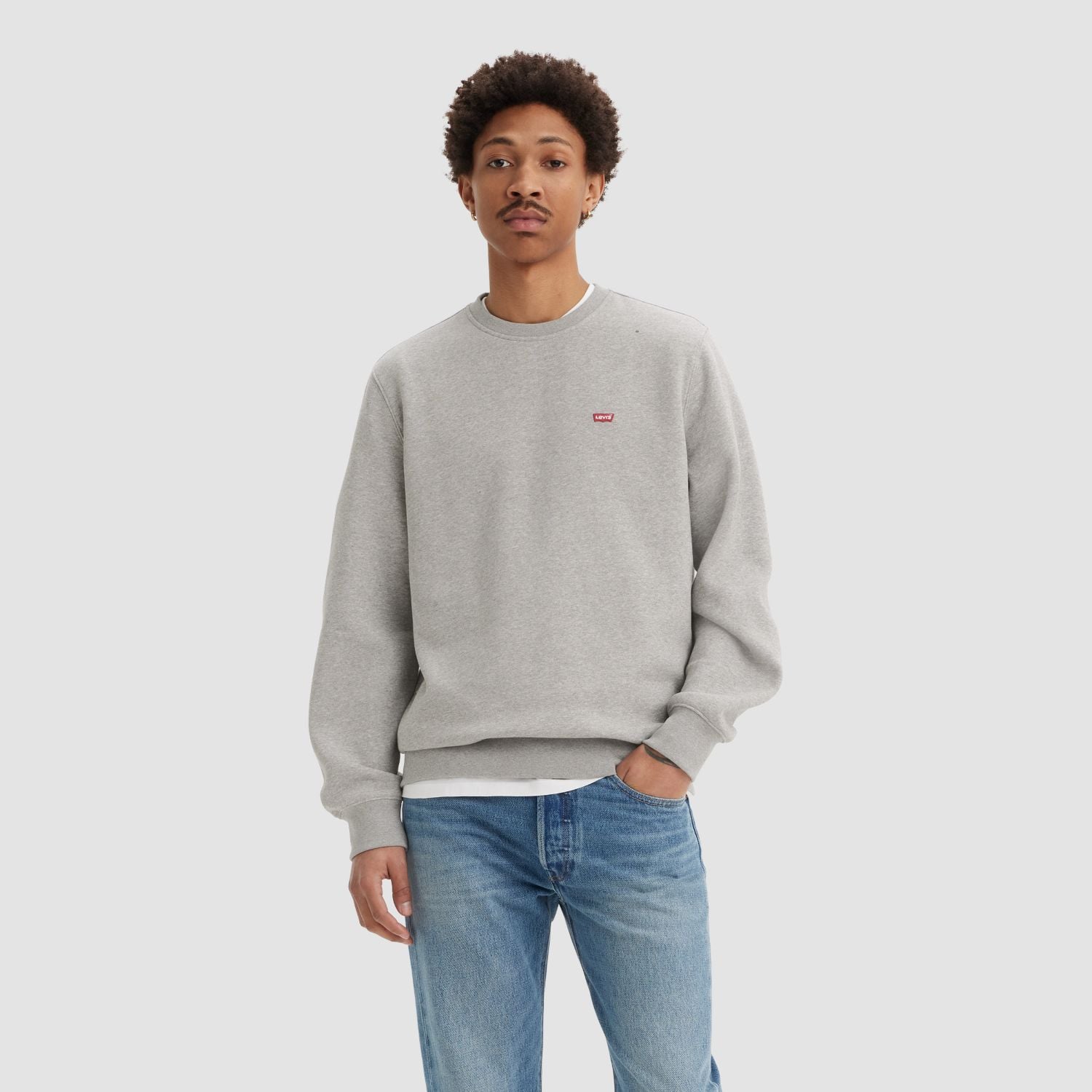 POLERÓN HOMBRE CORE CREW SWEATSHIRT GRIS LEVIS 34257-0043 - 1