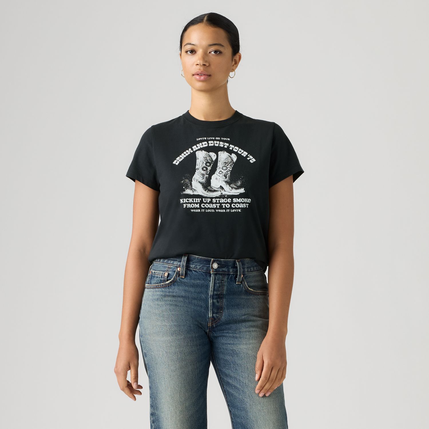 POLO MUJER FAVORITE TEE NEGRO LEVIS 005GV-0084 - 1