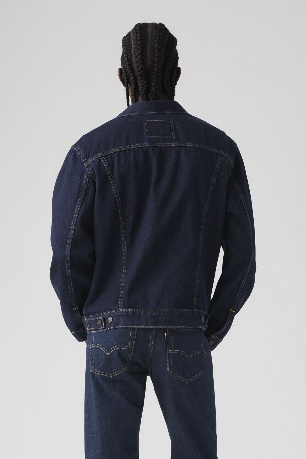 CASACA HOMBRE CUELLO EN PUNTA AZUL OSCURO LEVIS 72334-0134 - 2