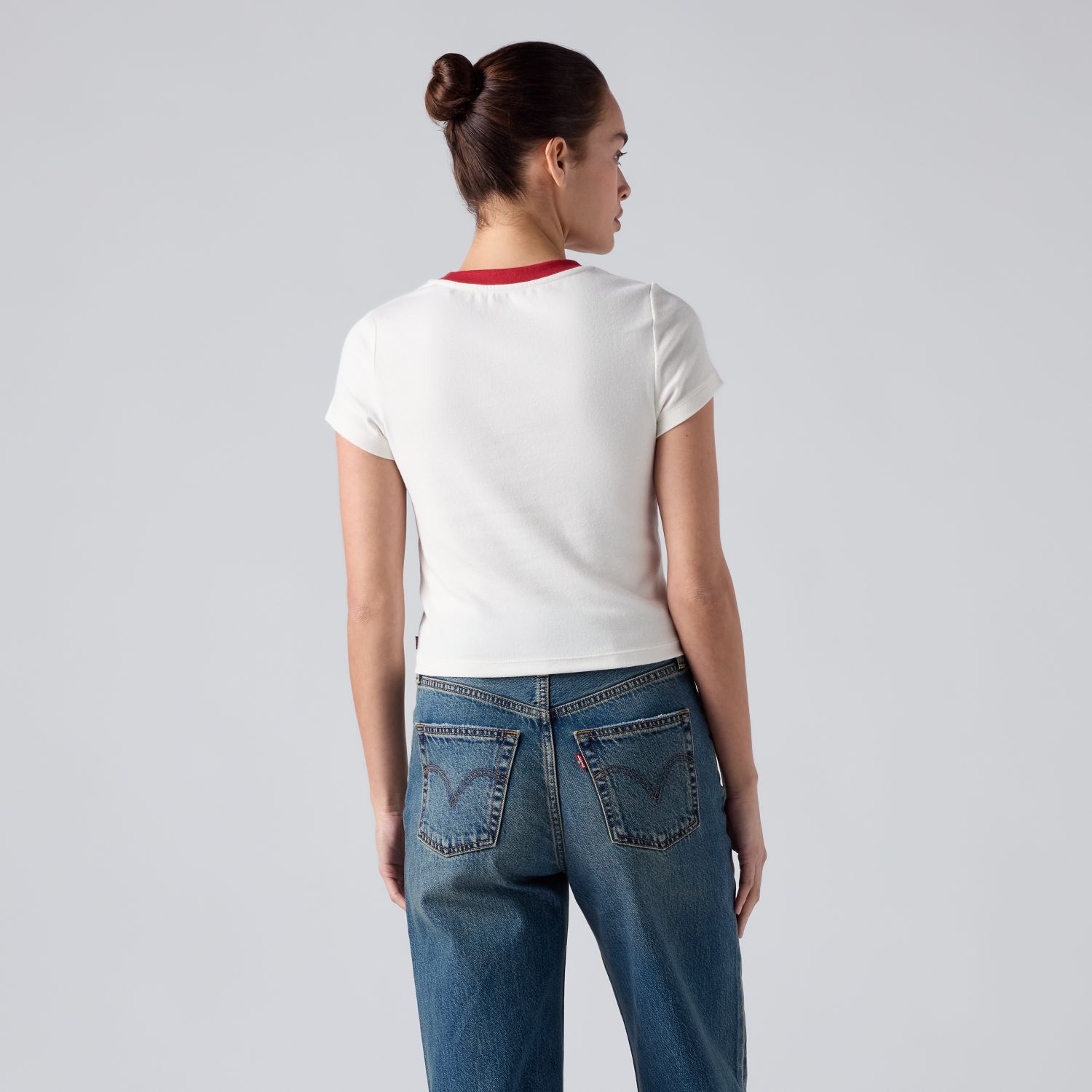 POLO MUJER ESSENTIAL BABY TEE BEIGE LEVIS 008CH-0024 - 2