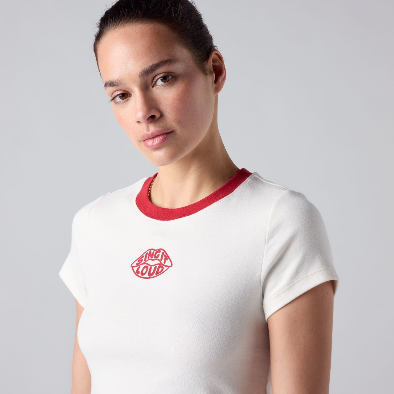 POLO MUJER ESSENTIAL BABY TEE BEIGE LEVIS 008CH-0024 - 4