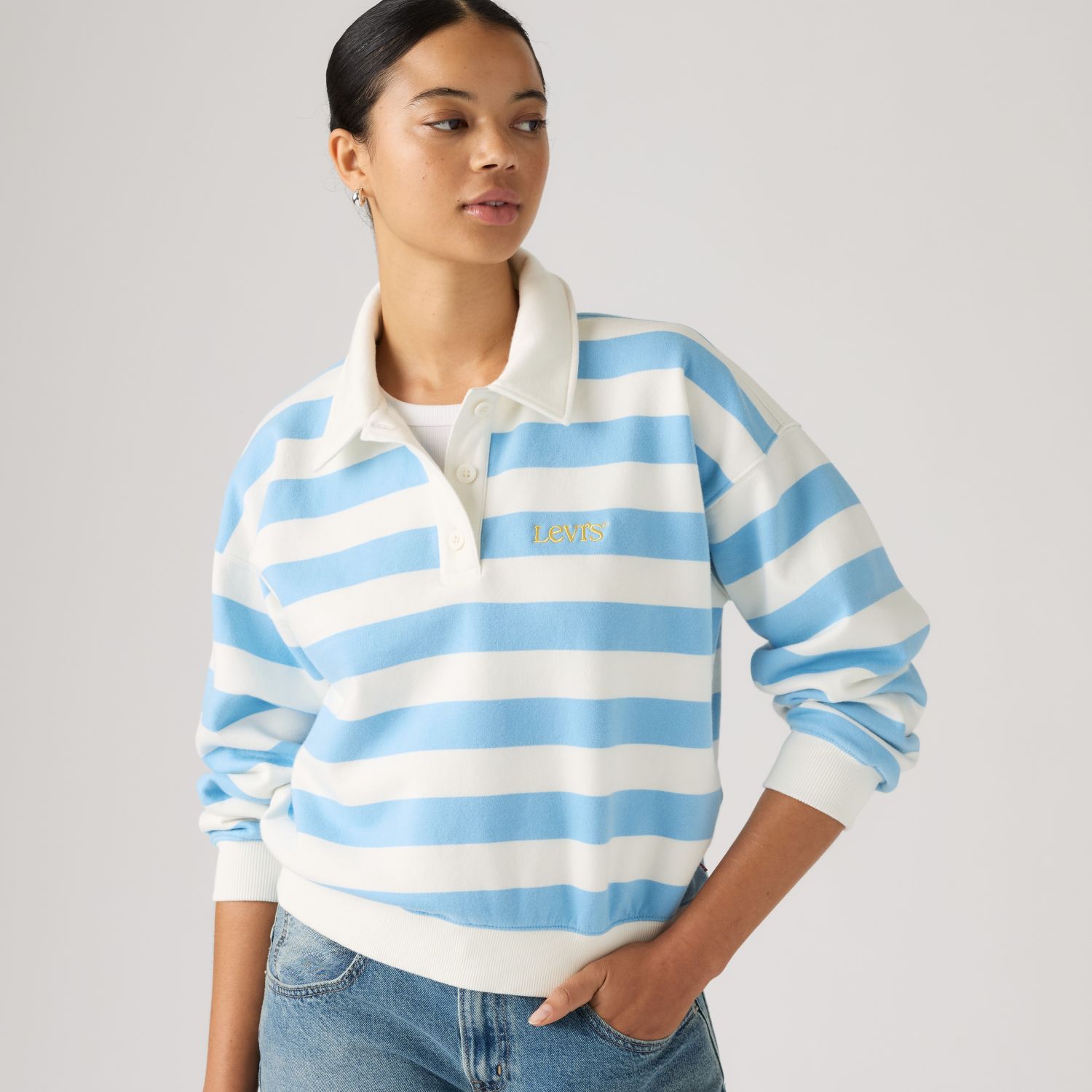 POLERÓN MUJER VINTAGE RUGBY MULTICOLOR LEVIS 008SX-0001 - 3