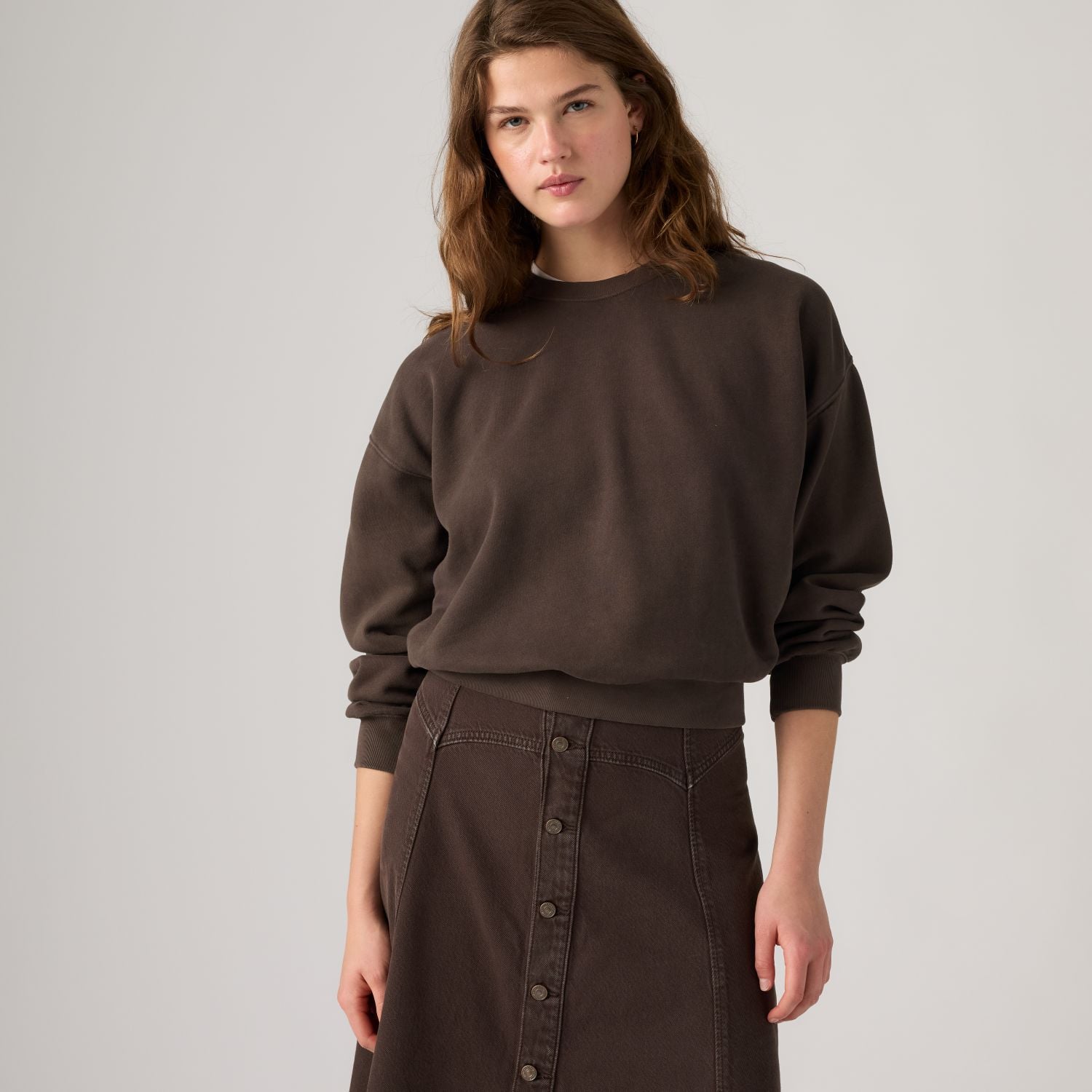 POLERÓN MUJER VINTAGE BOXY SWEATSHIRT CAFÉ LEVIS 005I9-0024 - 3