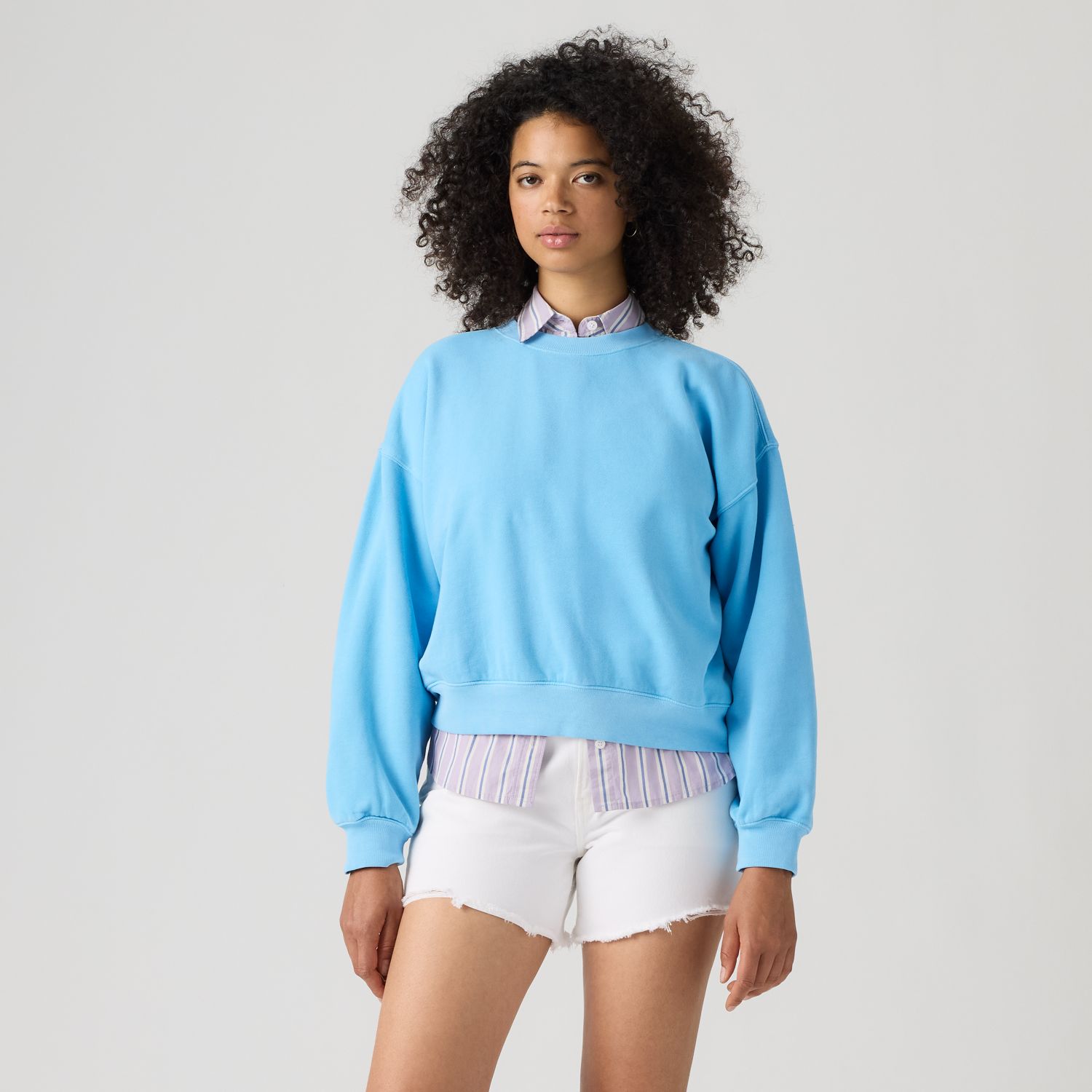 POLERÓN MUJER VINTAGE BOXY CELESTE LEVIS 005I9-0018 - 3