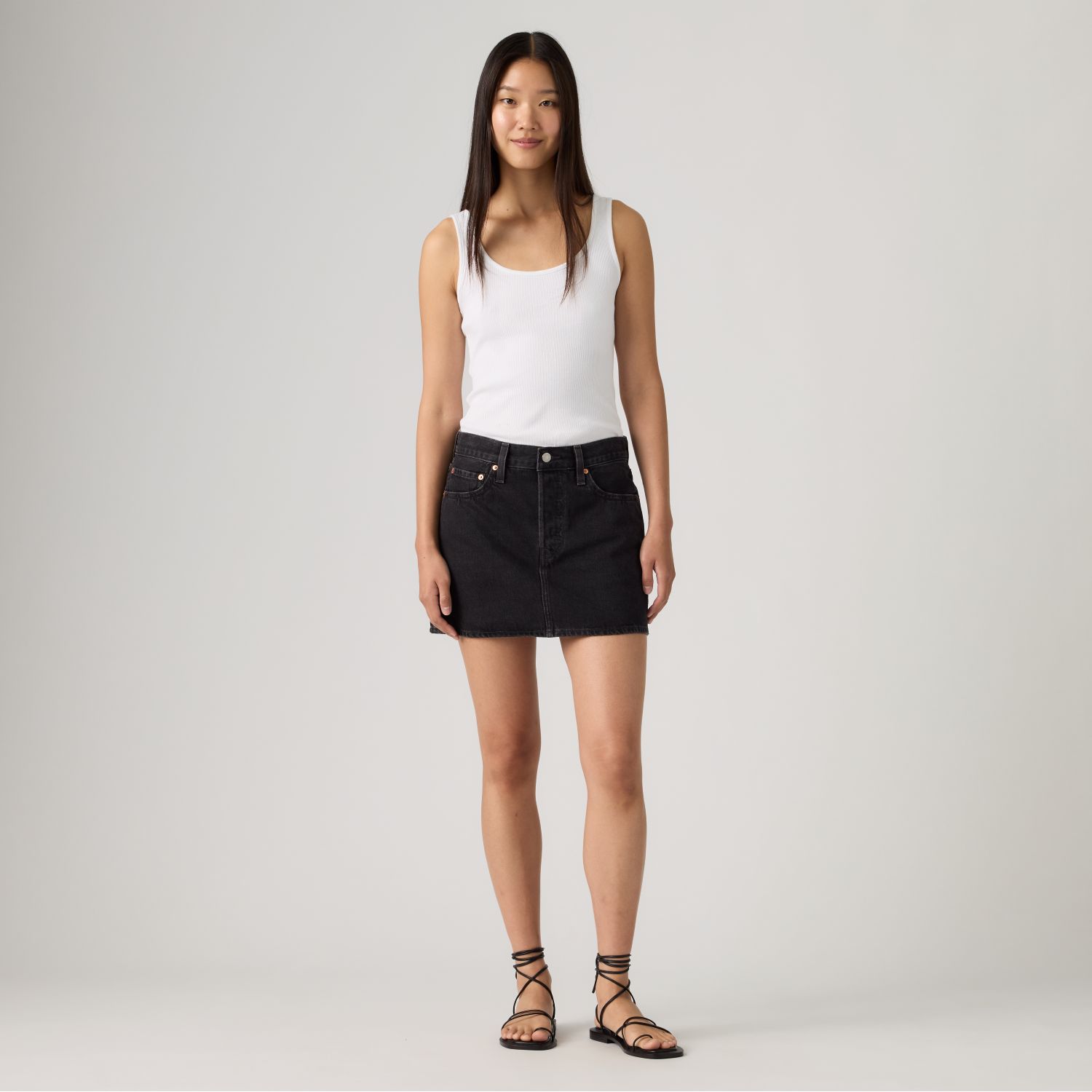 FALDA MUJER ICON SKIRT NEGRO LEVIS A4694-0063 - 1