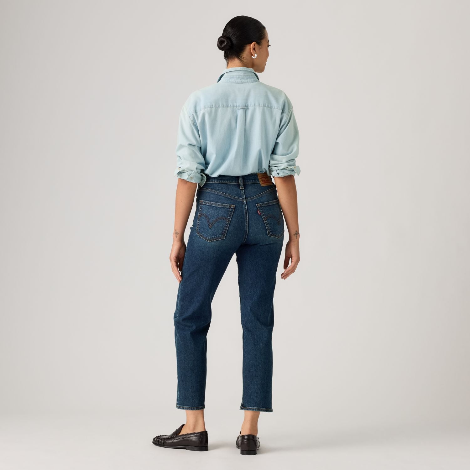 JEANS MUJER RIBCAGE STRAIGHT ANKLE AZUL LEVIS 72693-0301 - 4