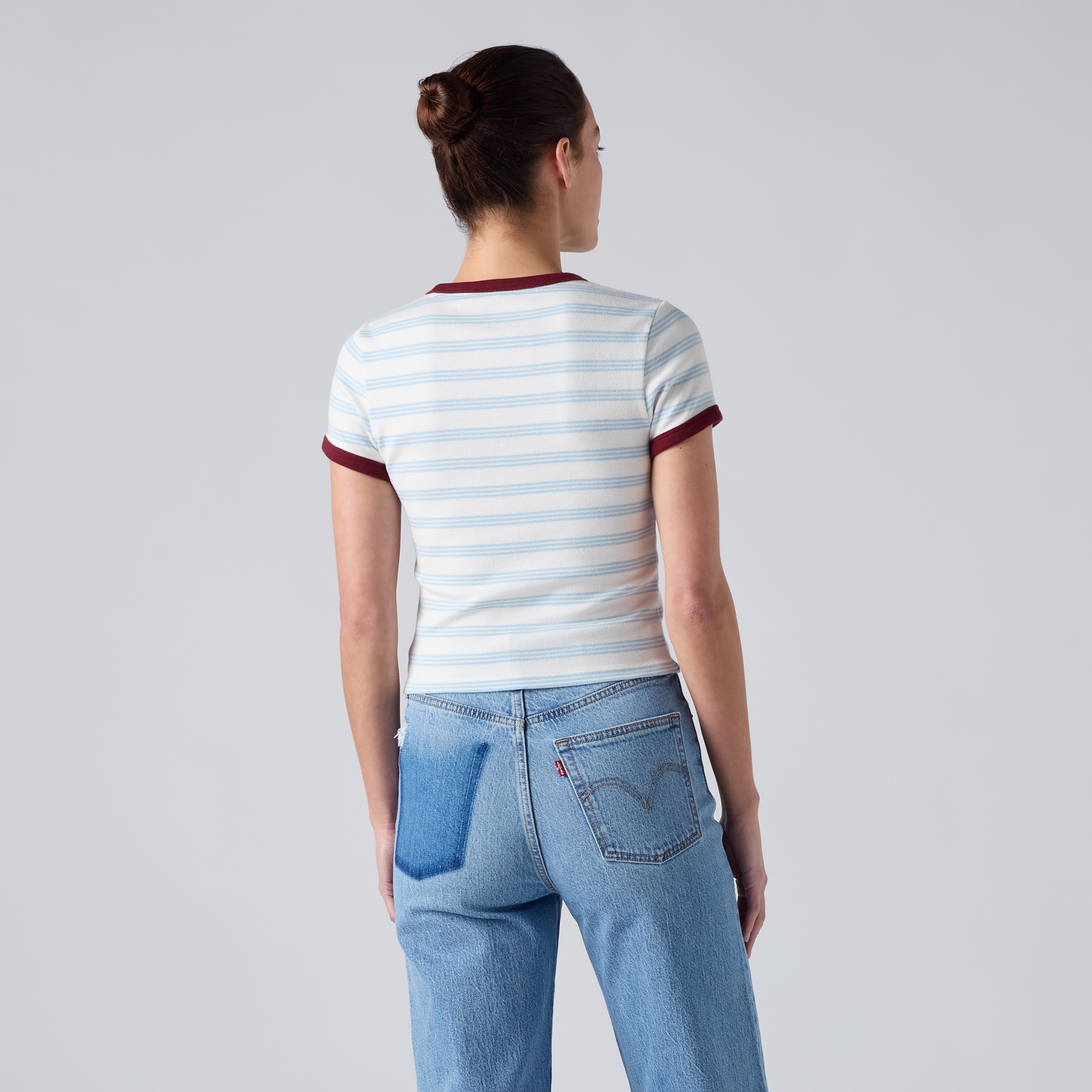 POLO MUJER ESSENTIAL BABY RINGER MULTICOLOR LEVIS 008A1-0012 - 2