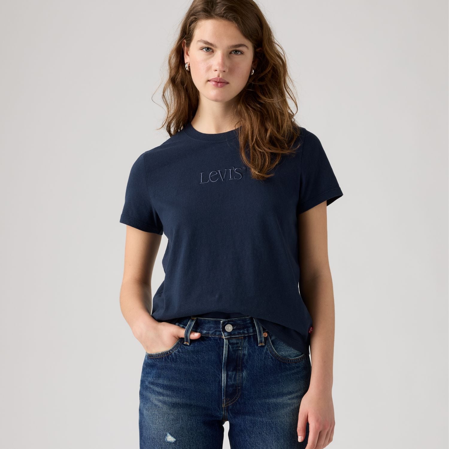 POLO MUJER FAVORITE TEE AZUL LEVIS 005GV-0087 - 3