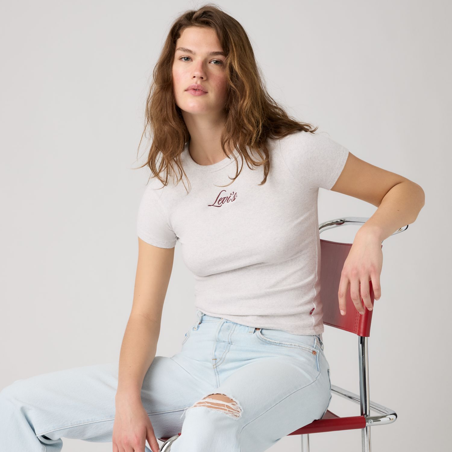 POLO MUJER HAYES TEE GRIS LEVIS 008A8-0010 - 3