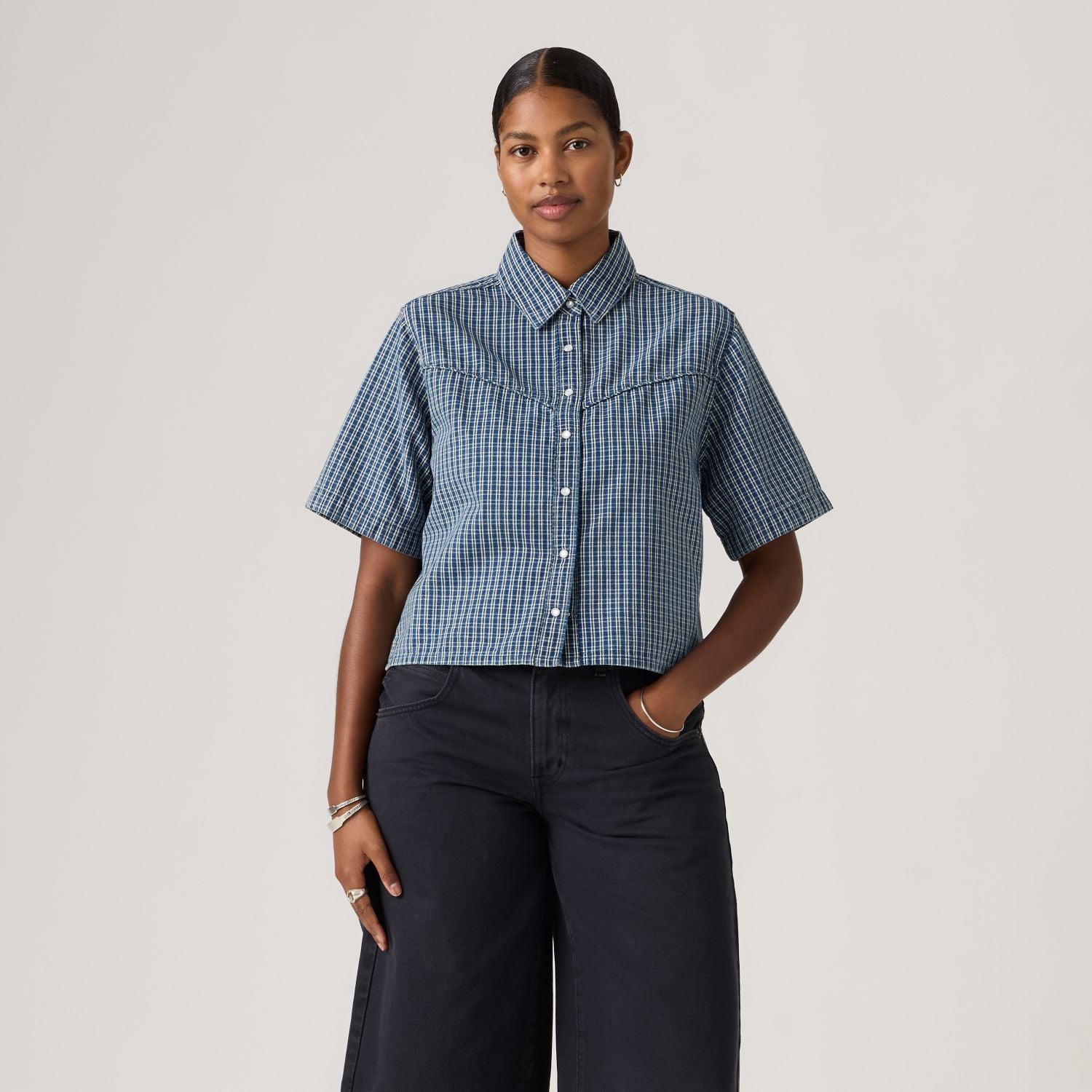 BLUSA MUJER LOGAN DENIM SHIRT AZUL LEVIS 005CR-0006 - 1