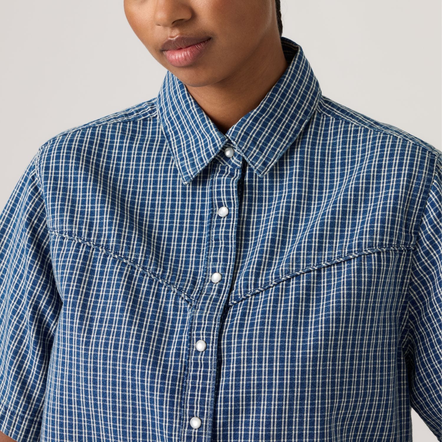 BLUSA MUJER LOGAN DENIM SHIRT AZUL LEVIS 005CR-0006 - 4