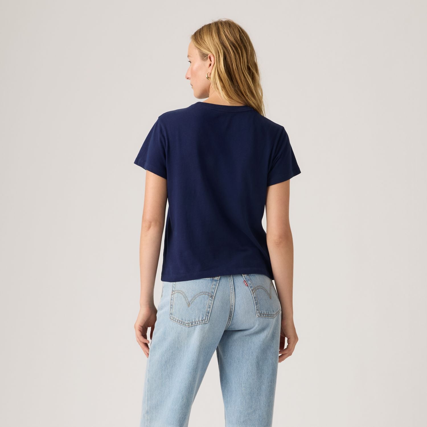 POLO MUJER FAVORITE COTTON TEE AZUL LEVIS 005J2-0017 - 2