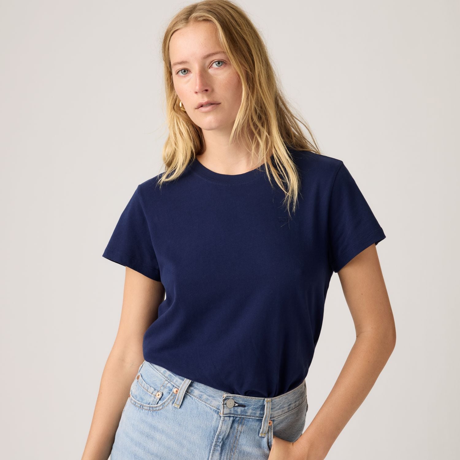 POLO MUJER FAVORITE COTTON TEE AZUL LEVIS 005J2-0017 - 3