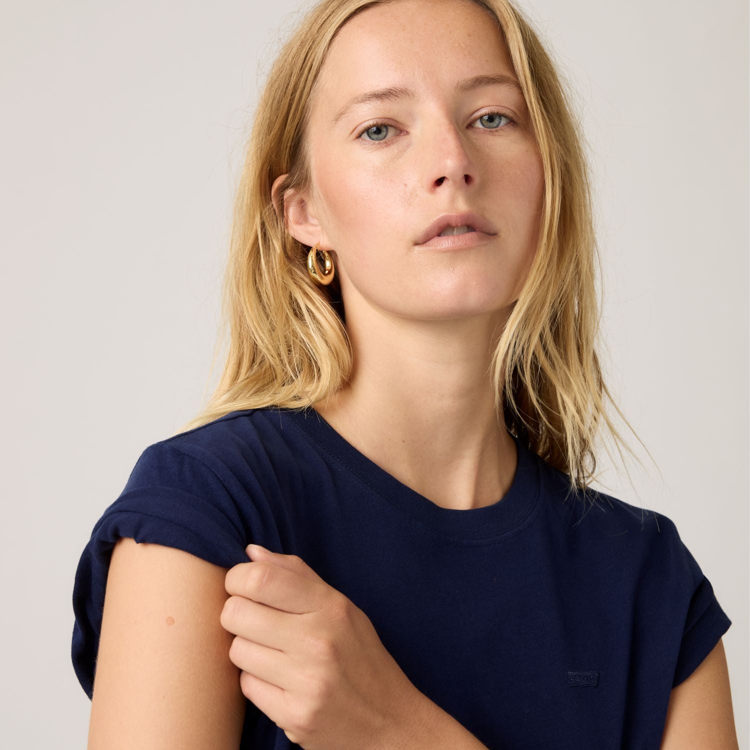 POLO MUJER FAVORITE COTTON TEE AZUL LEVIS 005J2-0017 - 4