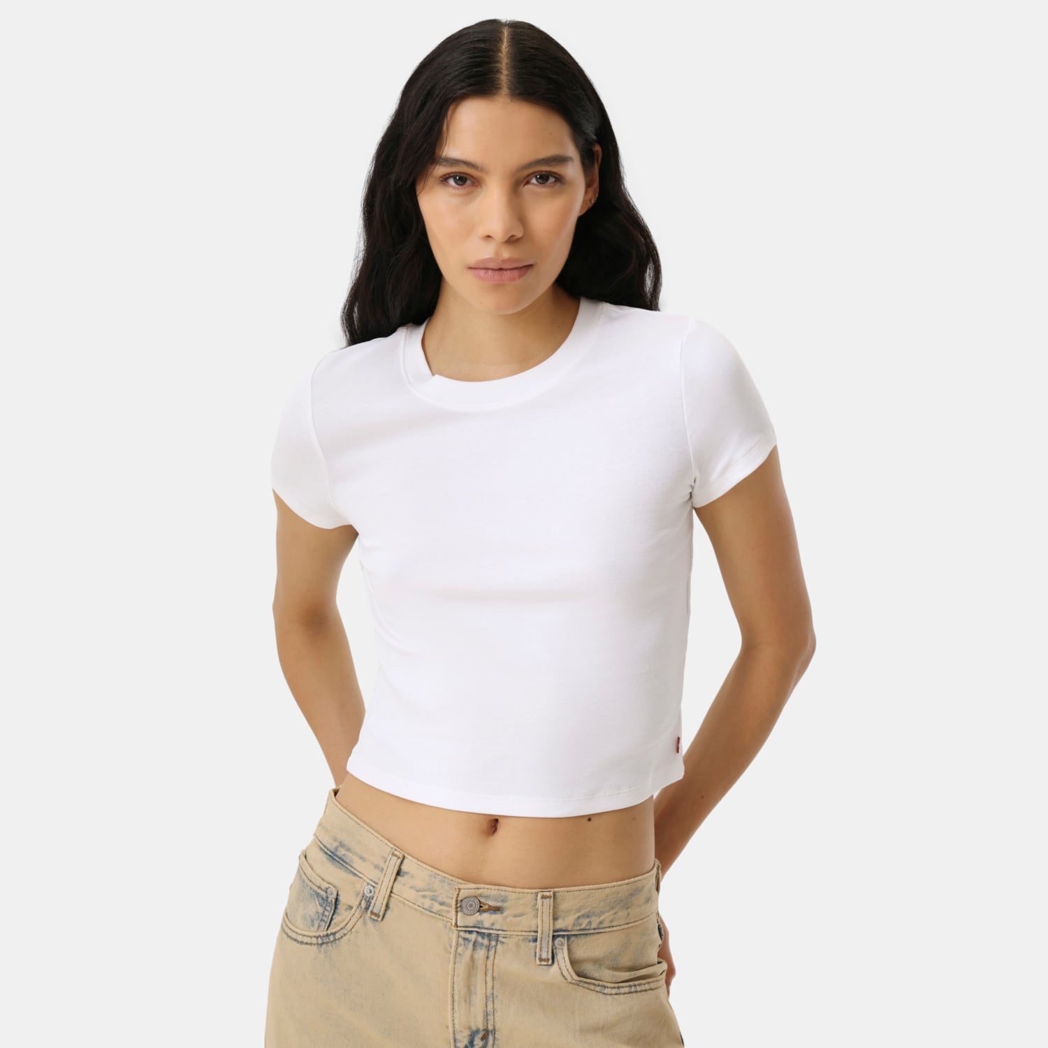 POLO MUJER ESSENTIAL BABY TEE BLANCO LEVIS 0085R-0000 - 1