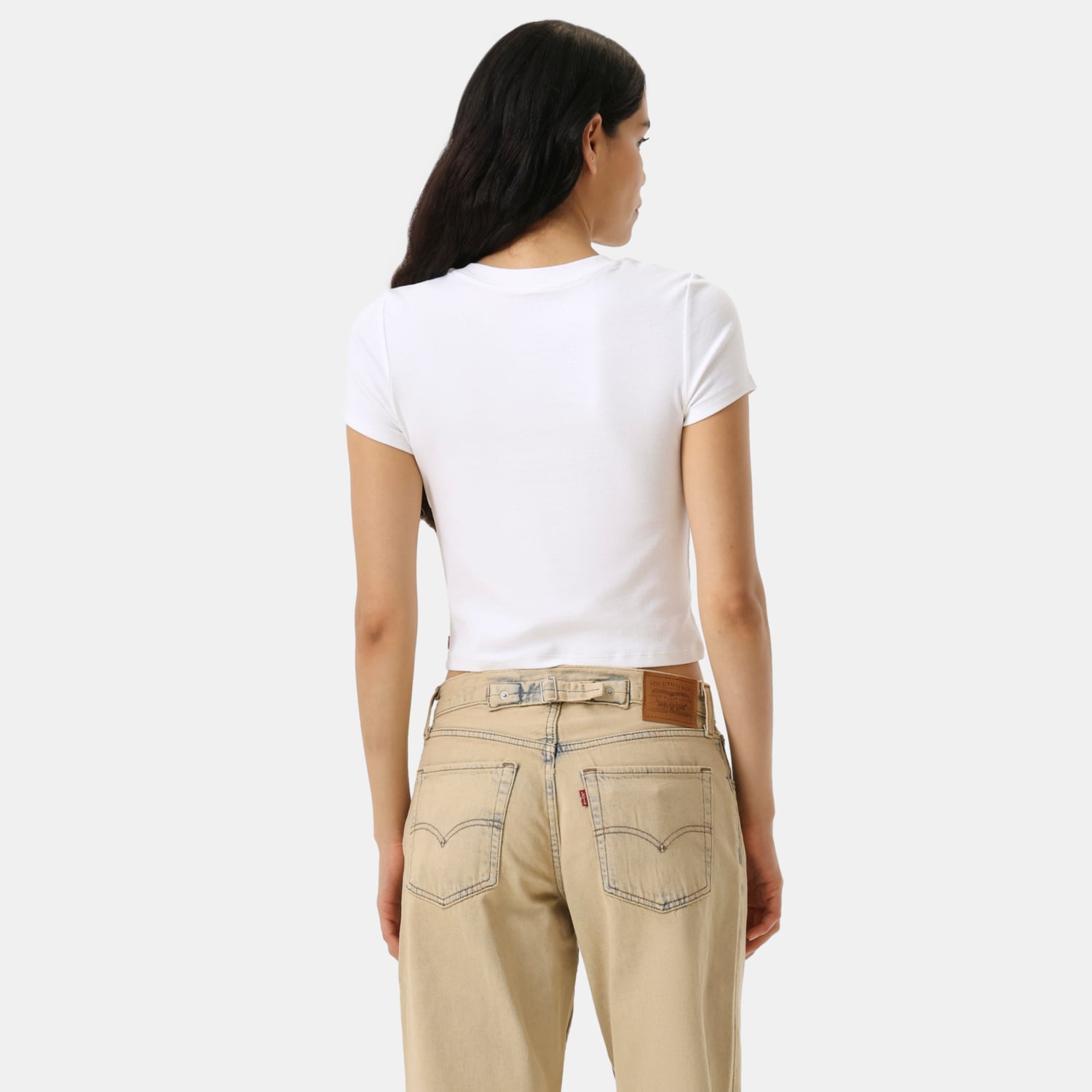 POLO MUJER ESSENTIAL BABY TEE BLANCO LEVIS 0085R-0000 - 2