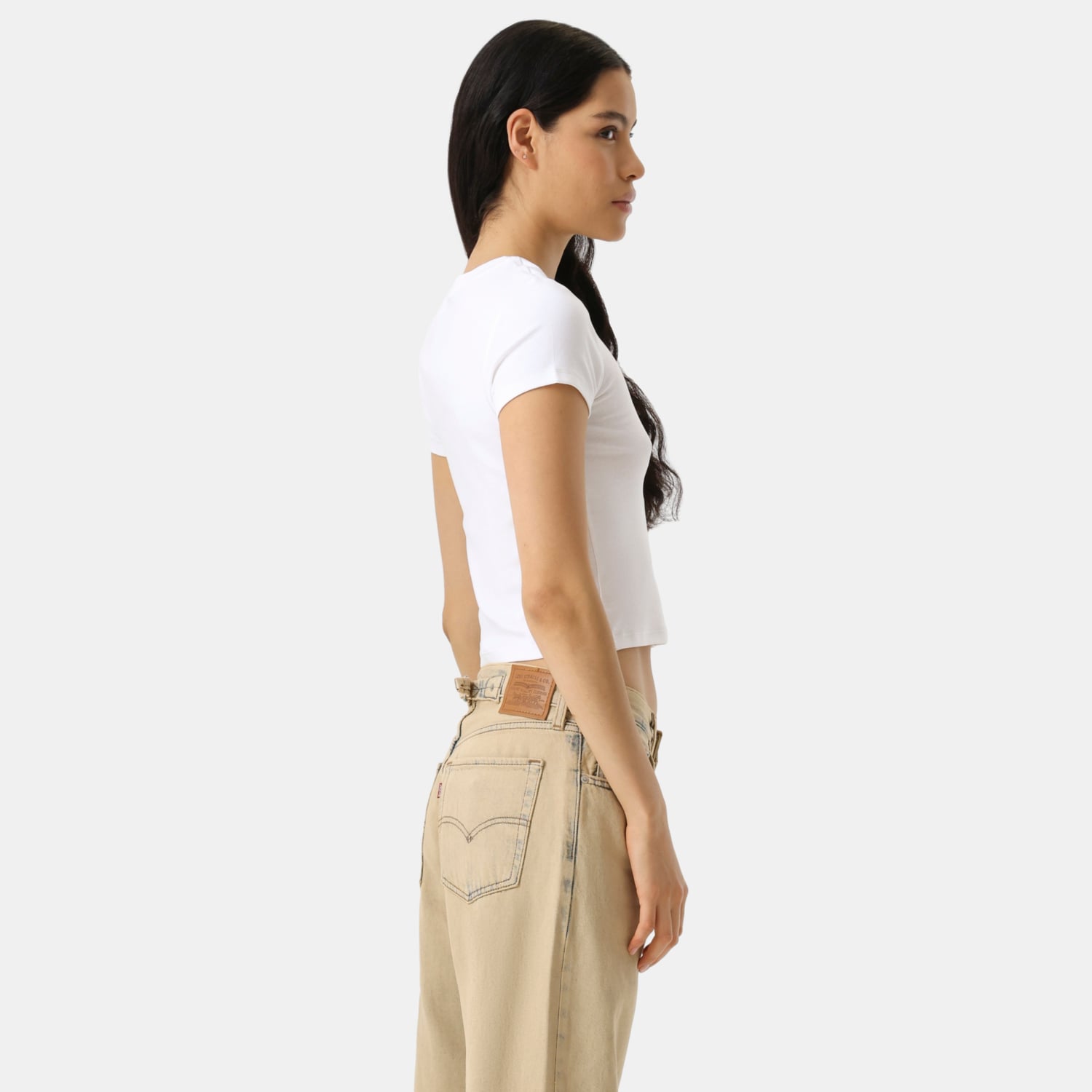 POLO MUJER ESSENTIAL BABY TEE BLANCO LEVIS 0085R-0000 - 3