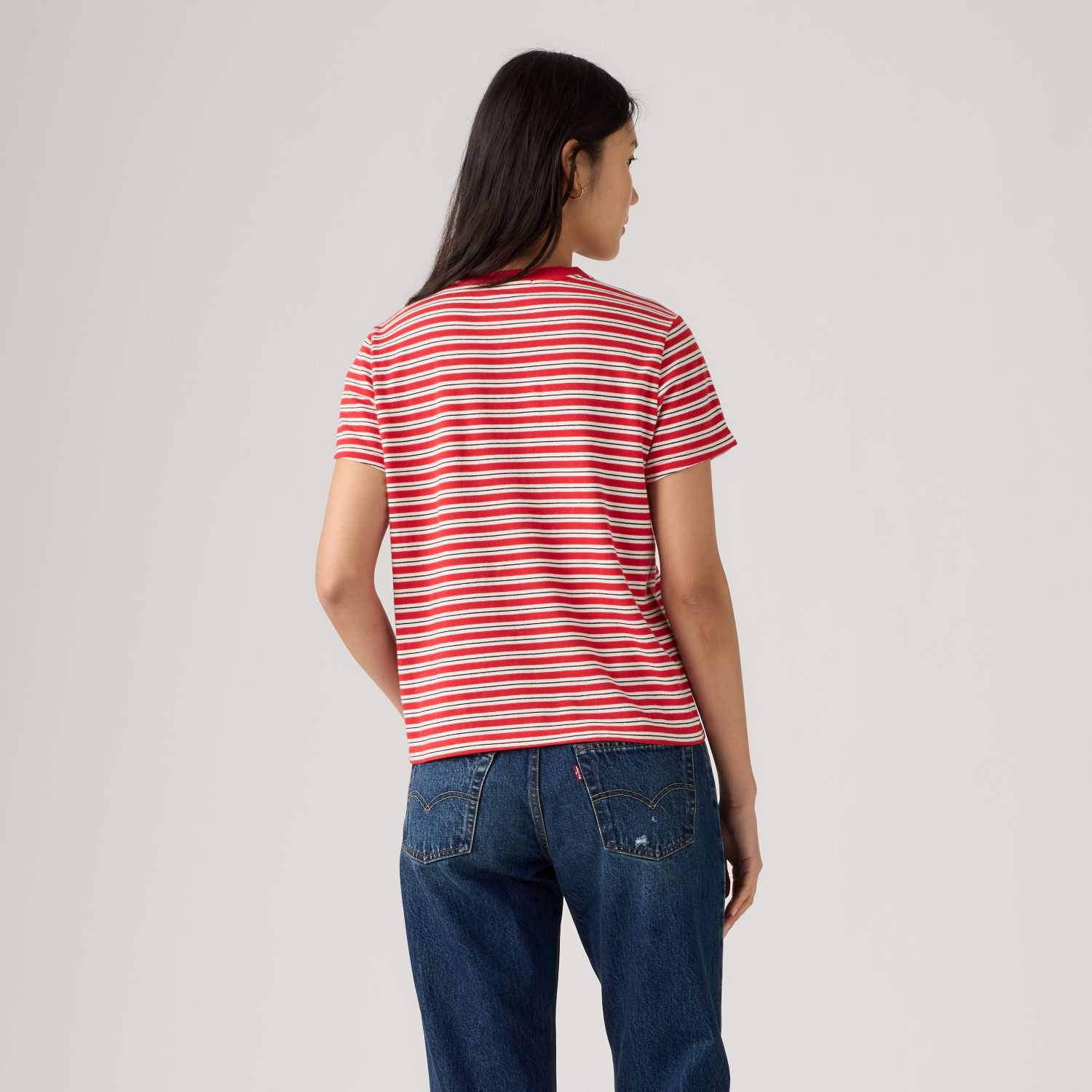 POLO MUJER FAVORITE COTTON TEE ROJO LEVIS 005J2-0032 - 2