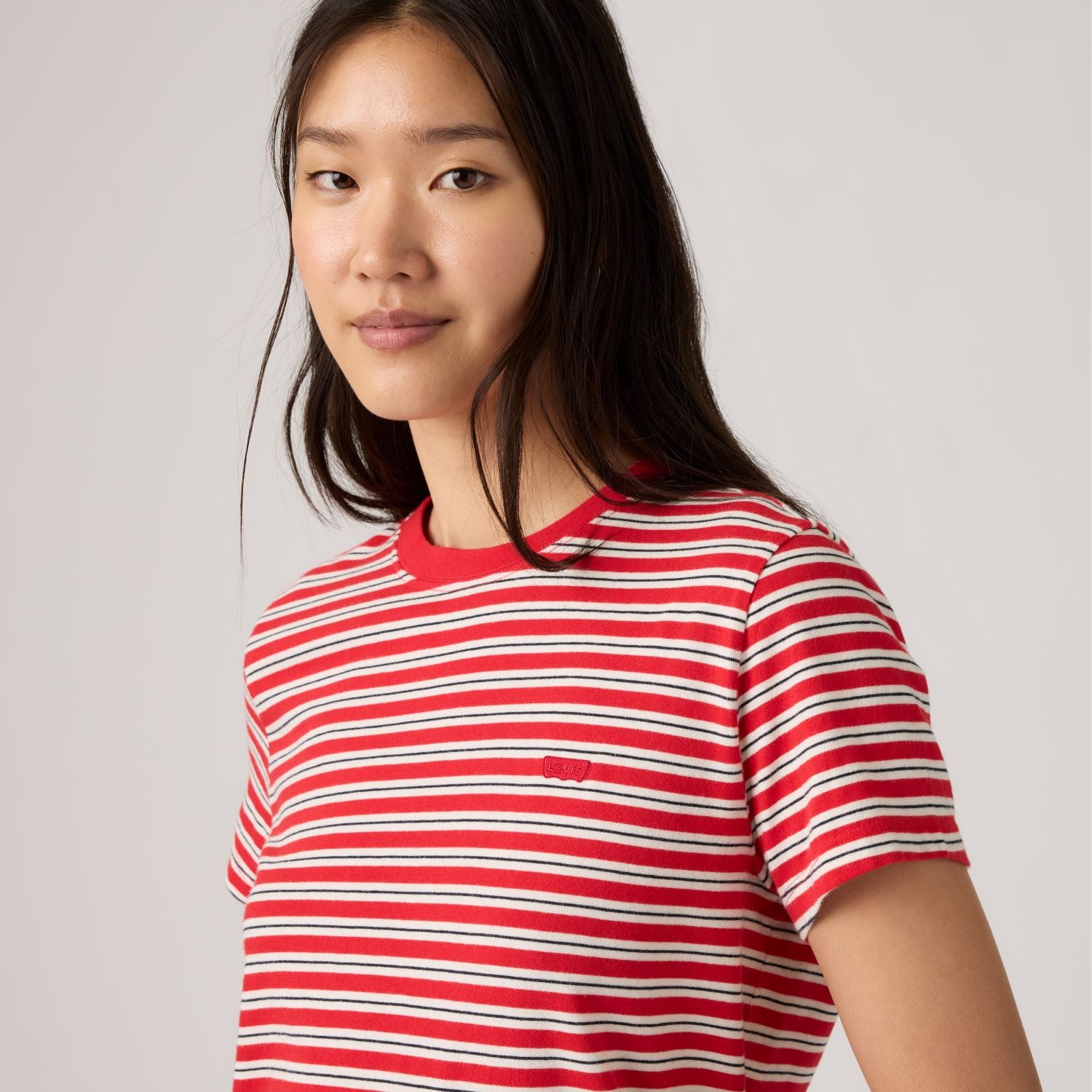 POLO MUJER FAVORITE COTTON TEE ROJO LEVIS 005J2-0032 - 3