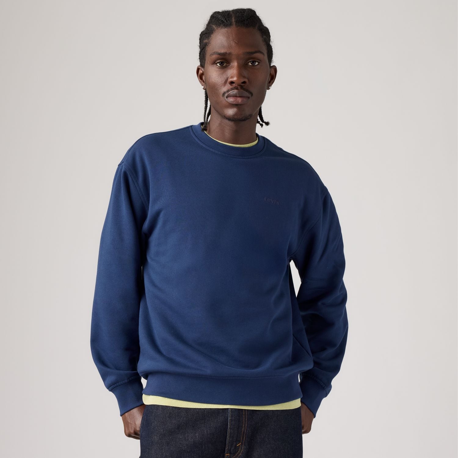 POLERÓN HOMBRE SWEATS CREW AZUL LEVIS A1572-0126 - 3