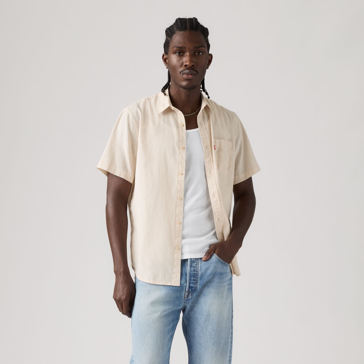 CAMISA HOMBRE CLASSIC 1 PKT STANDARD BEIGE LEVIS 86627-0347 - 1